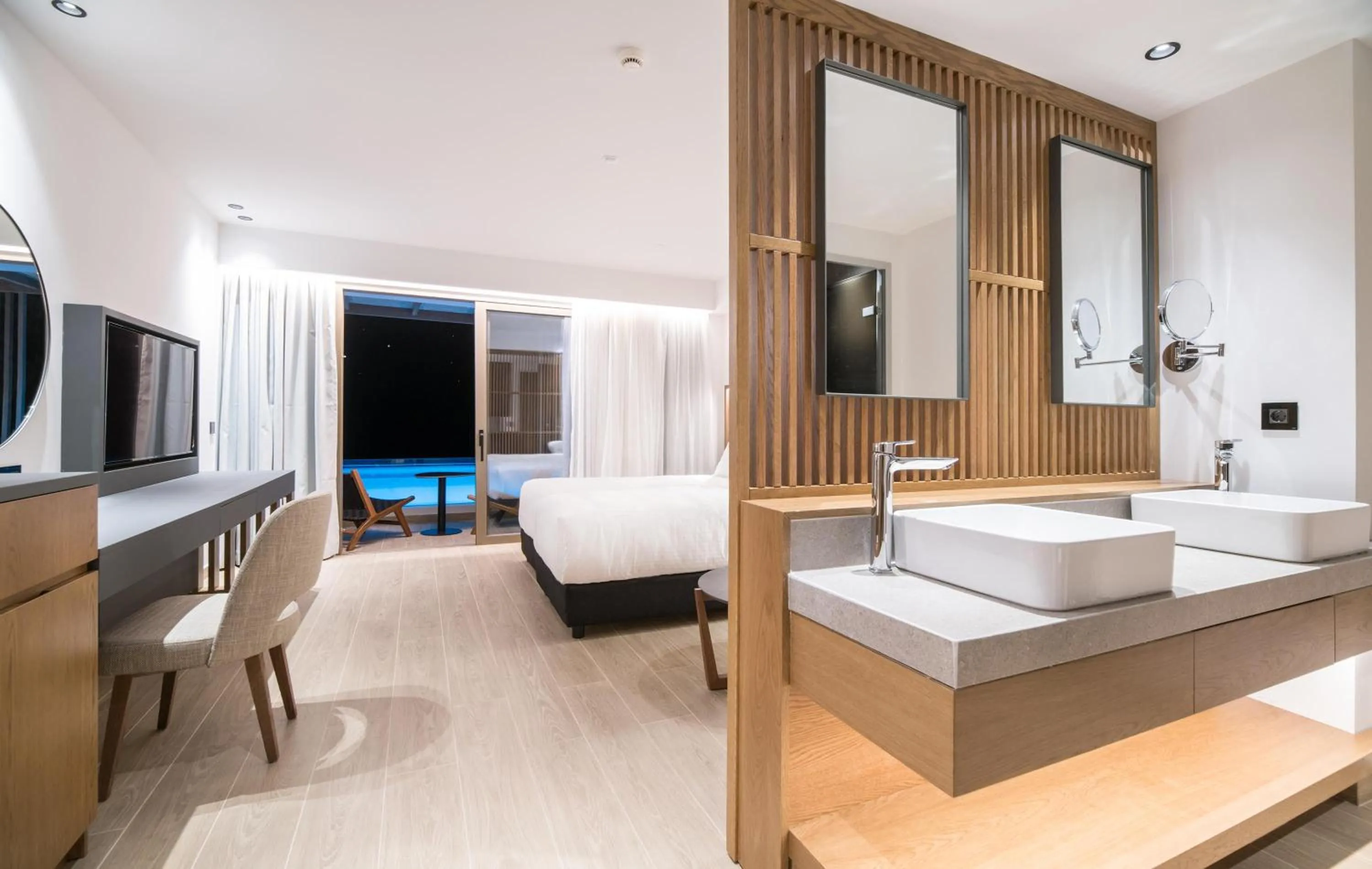 Photo of the whole room, Bed in AKASHA Beach Hotel & Spa