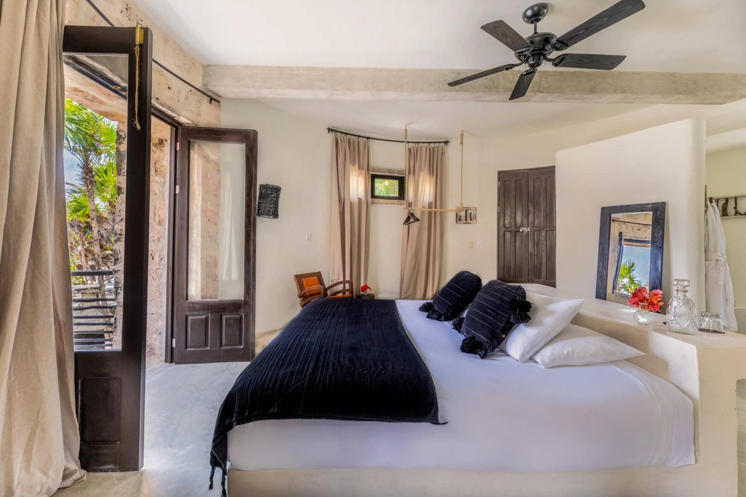 Bed in NEST Tulum