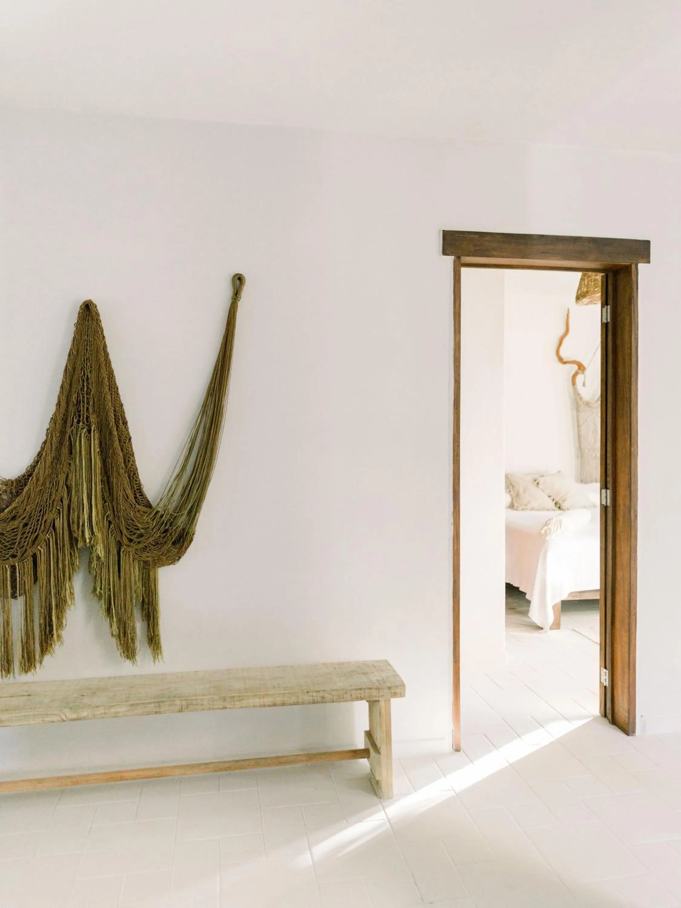 Decorative detail, Bed in NEST Tulum