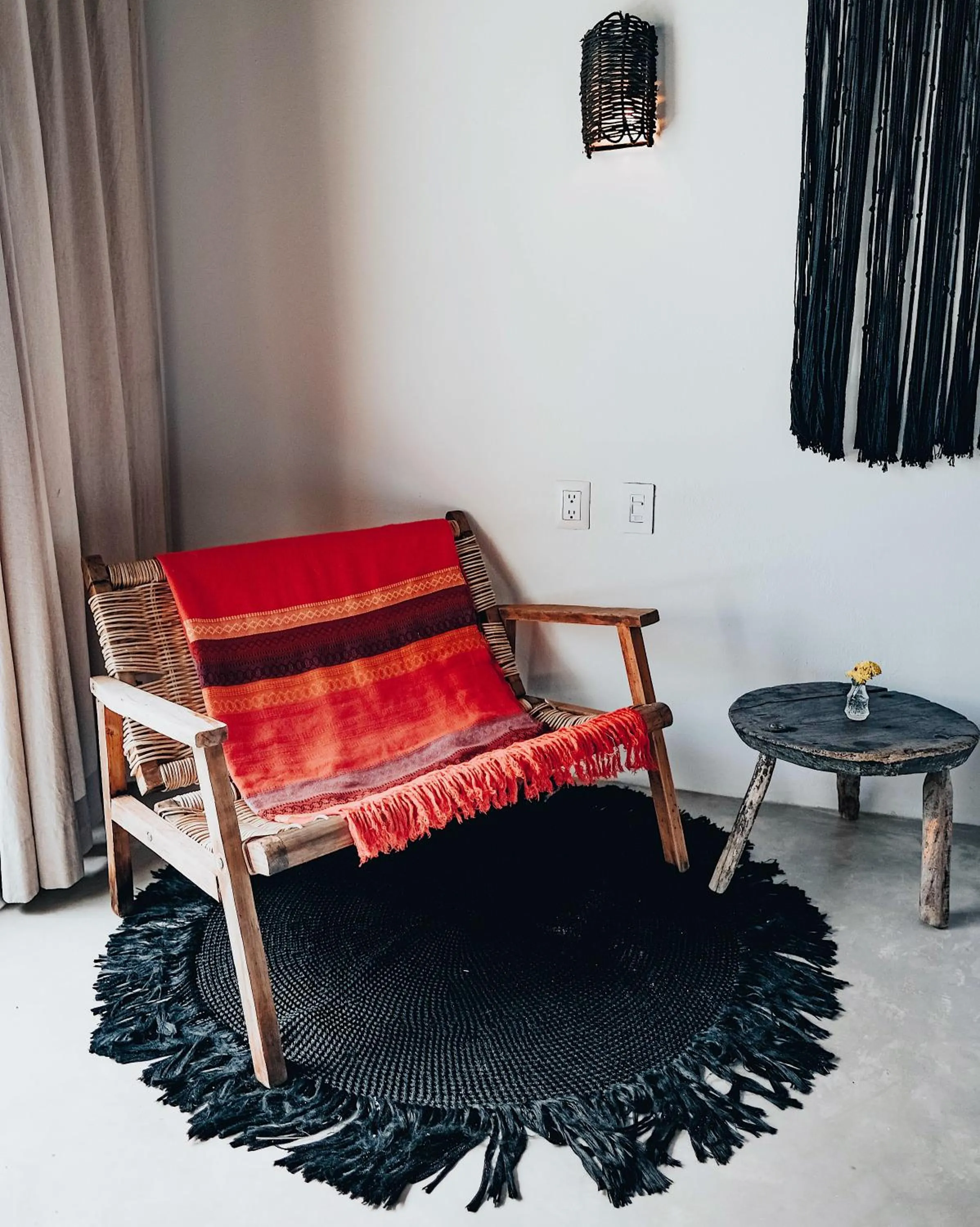 Living room in NEST Tulum