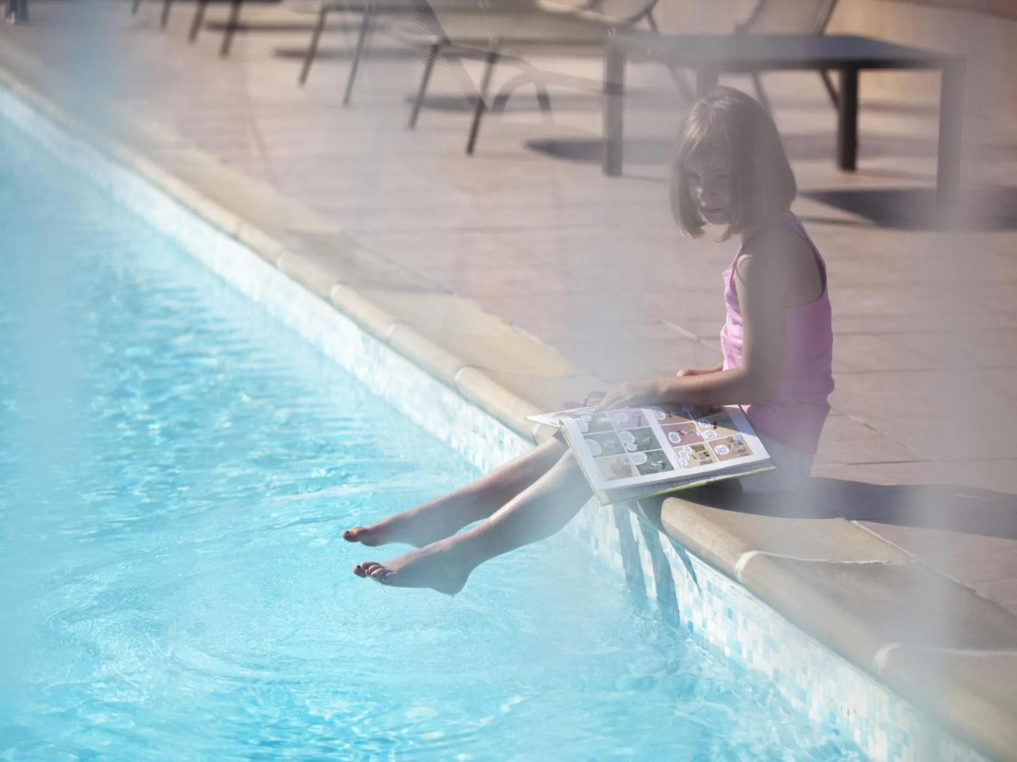 Pool view in Novotel Paris Créteil Le Lac