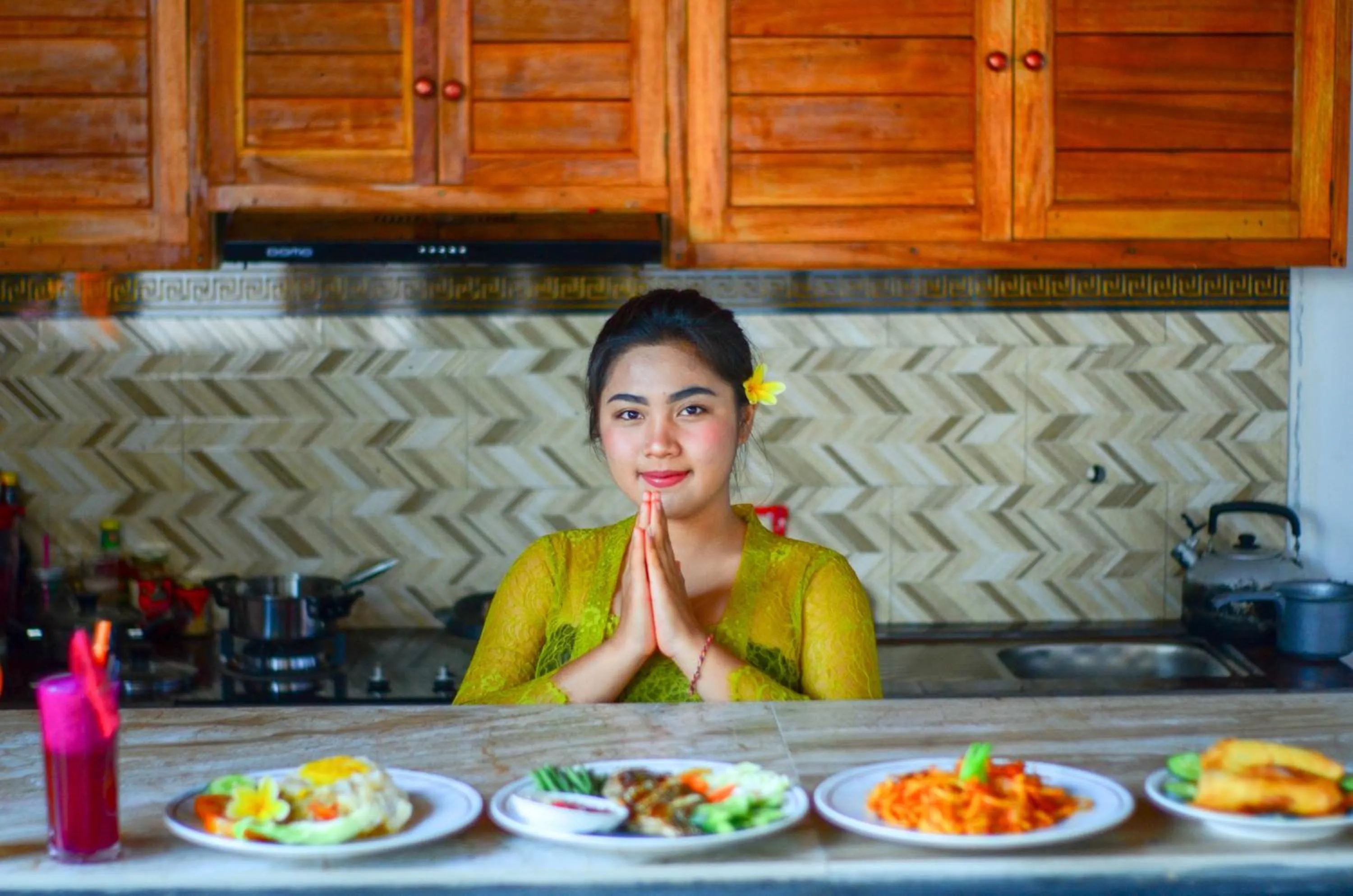 Staff in Batur Panorama