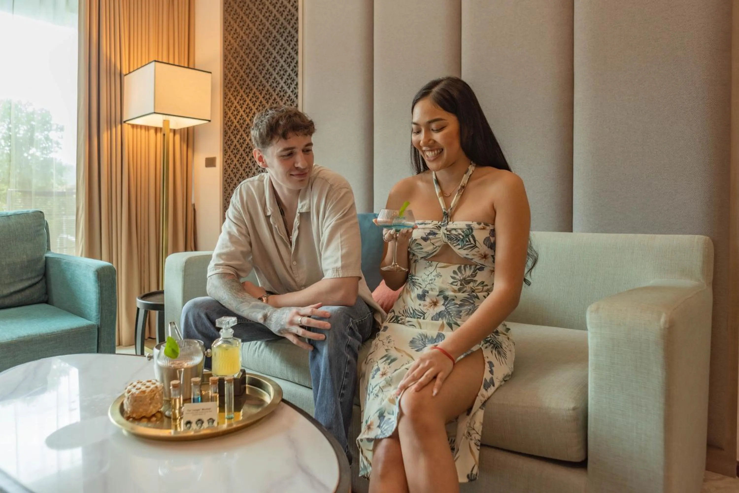 Living room in SKYVIEW Resort Phuket Patong Beach