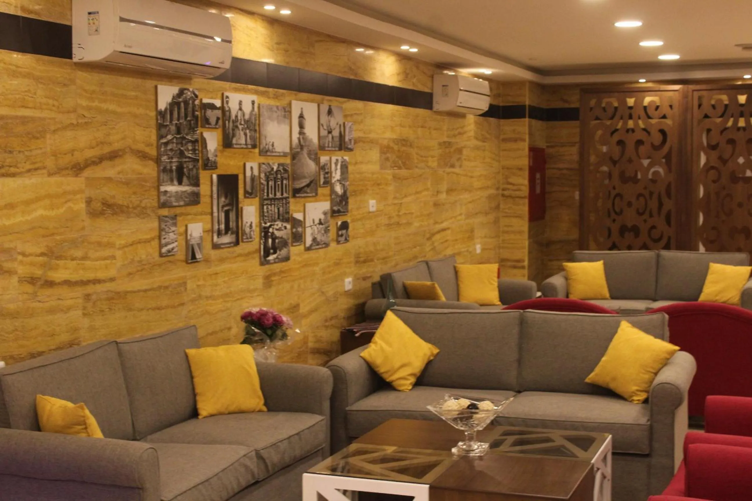 Seating area in Petra Corner Hotel
