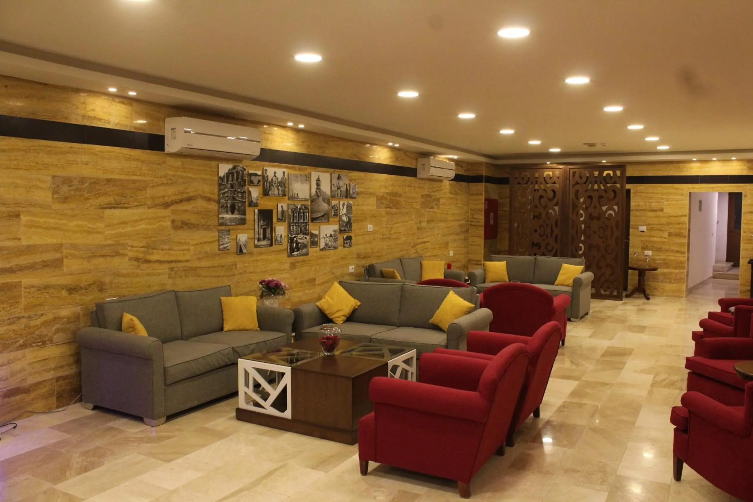 Seating area in Petra Corner Hotel