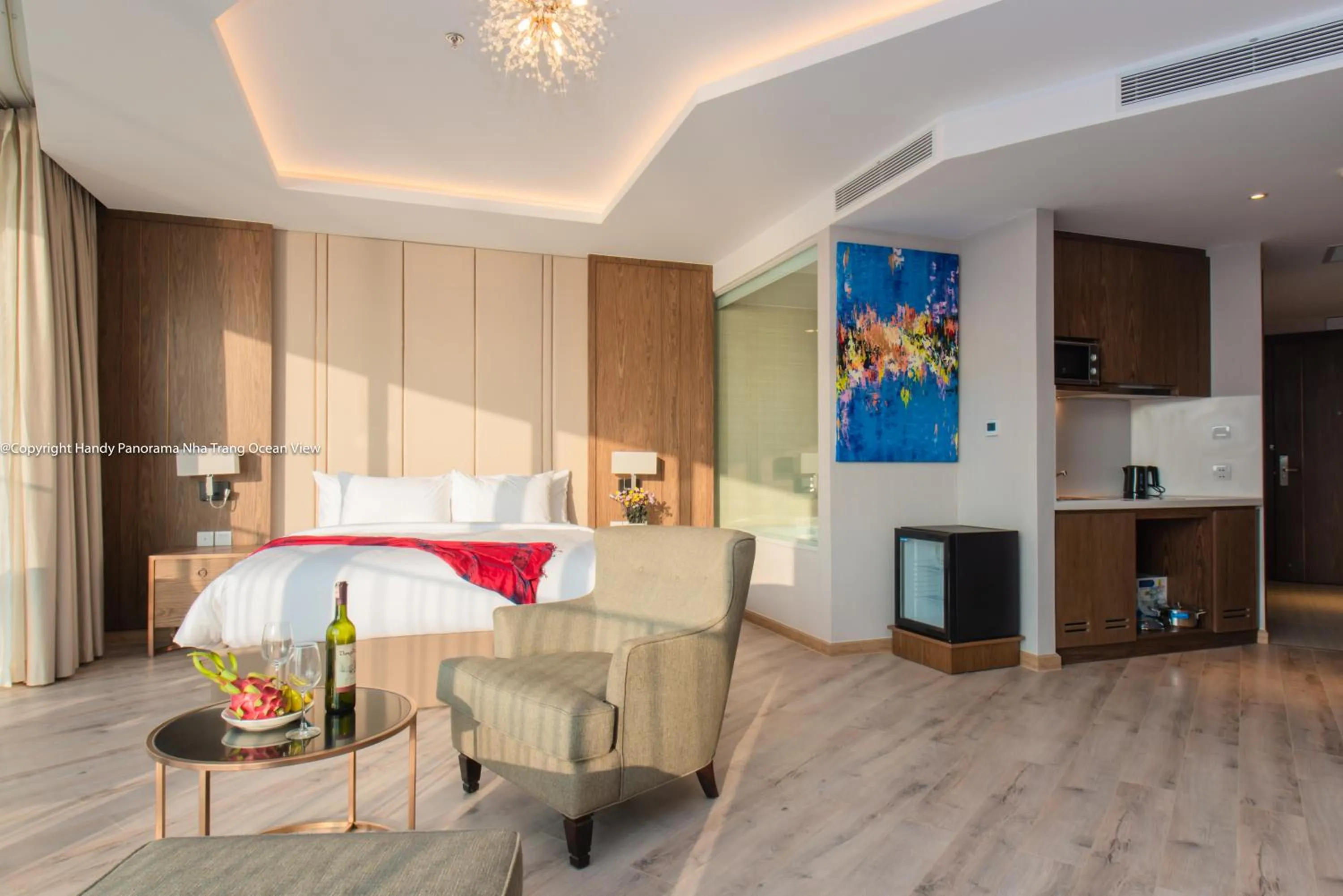 Bed in Handy Panorama Nha Trang Condotel