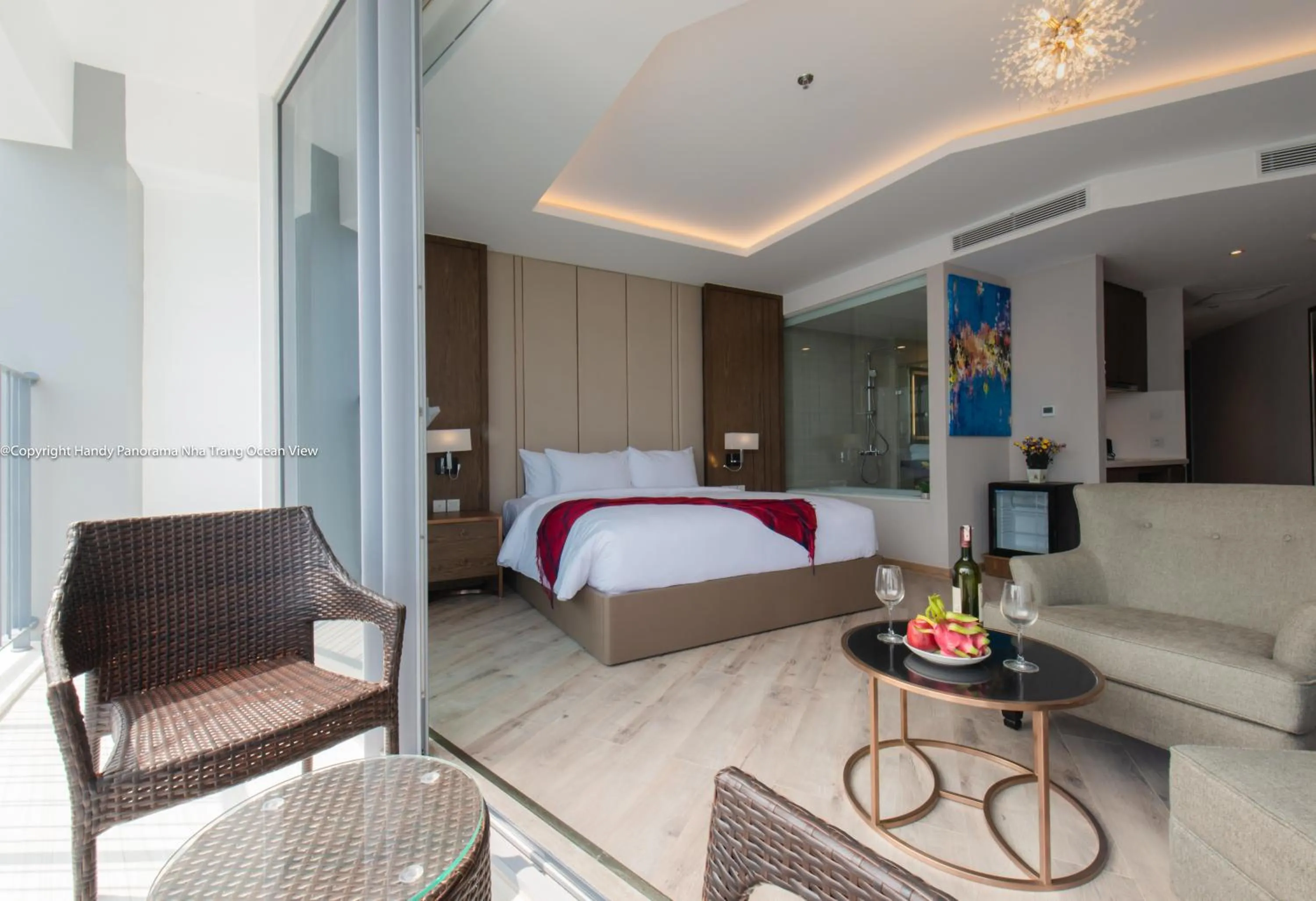 Bed in Handy Panorama Nha Trang Condotel