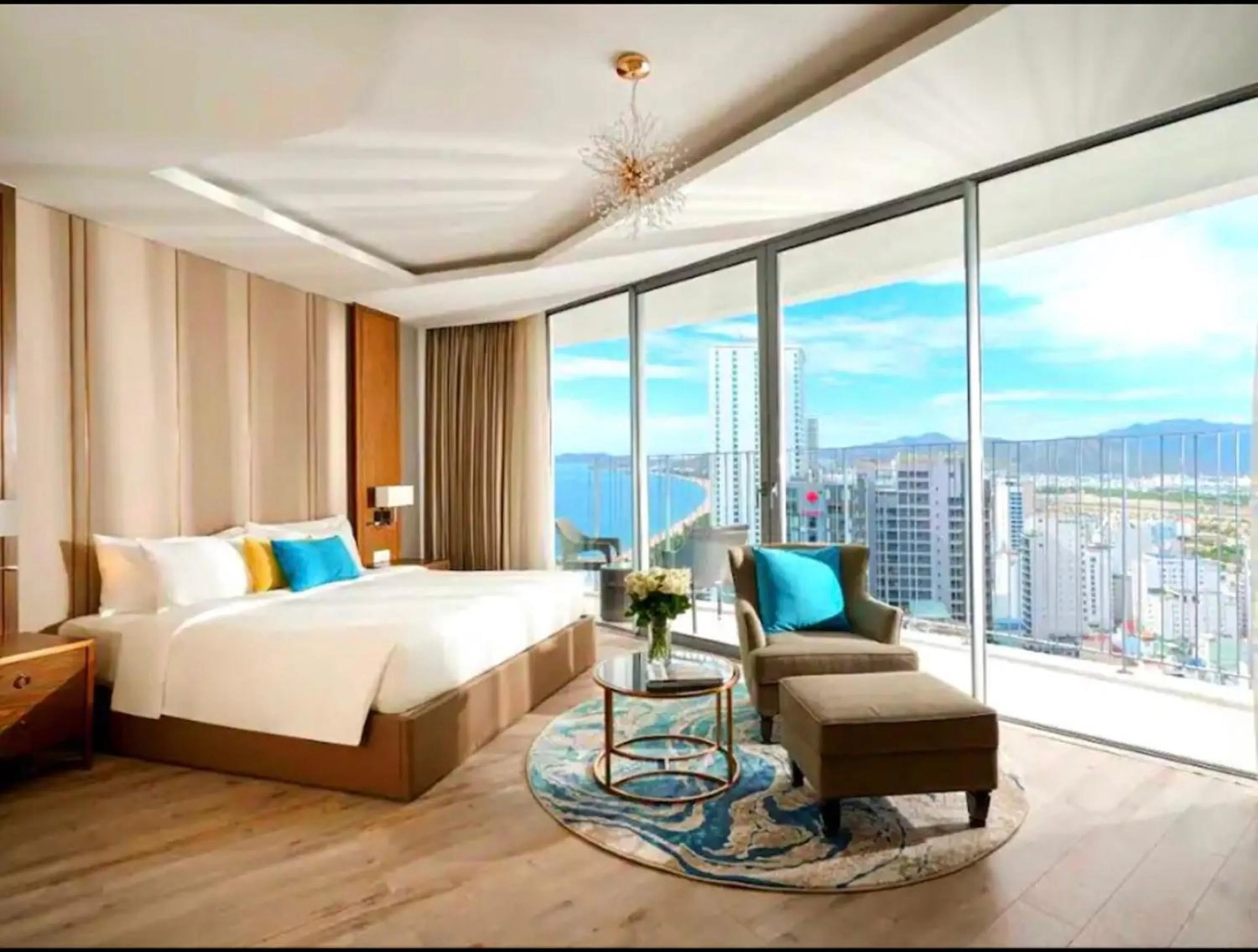 Bed in Handy Panorama Nha Trang Condotel