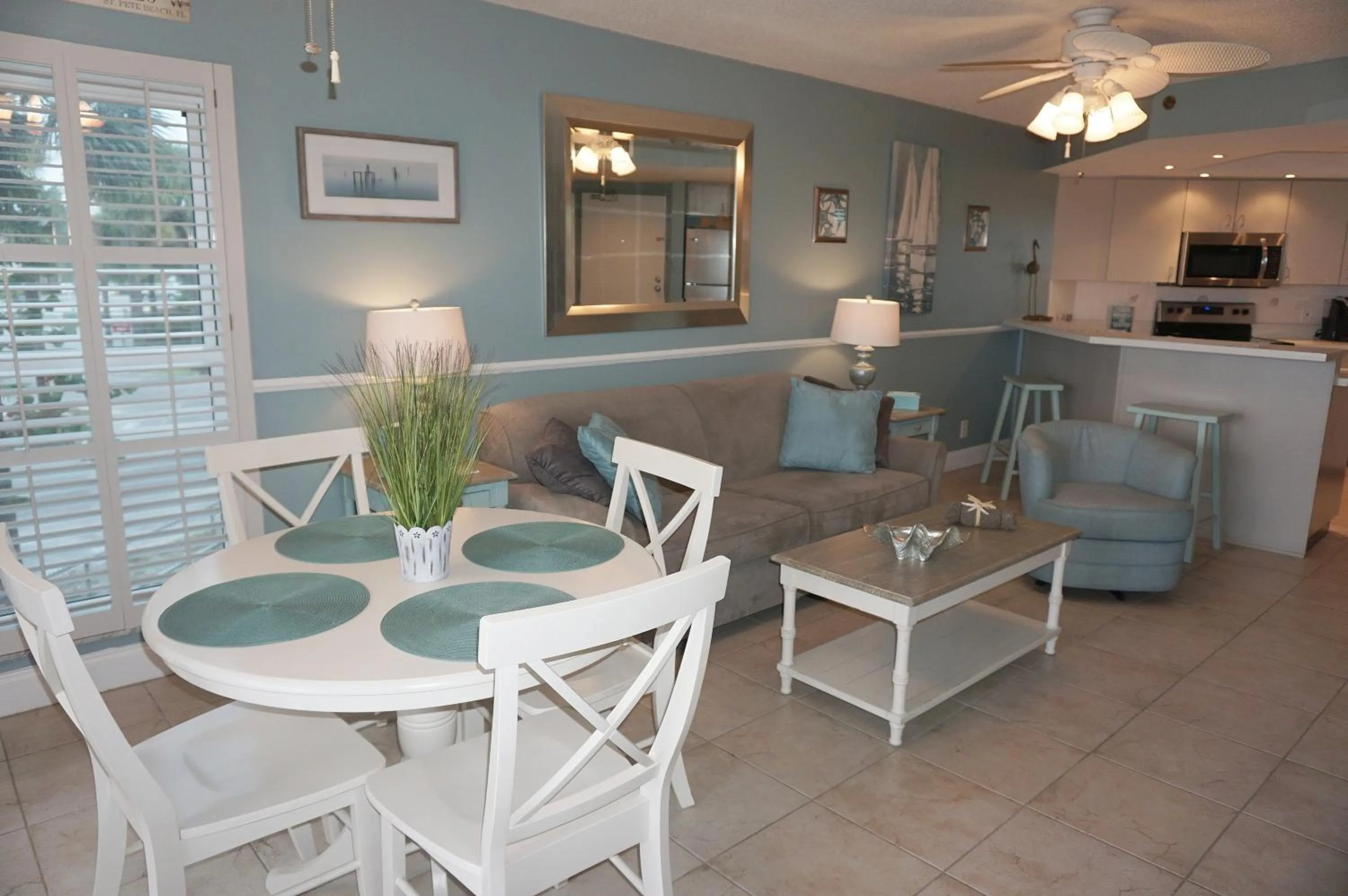 Living room in Gulf Strand Resort by Travel Resort Services