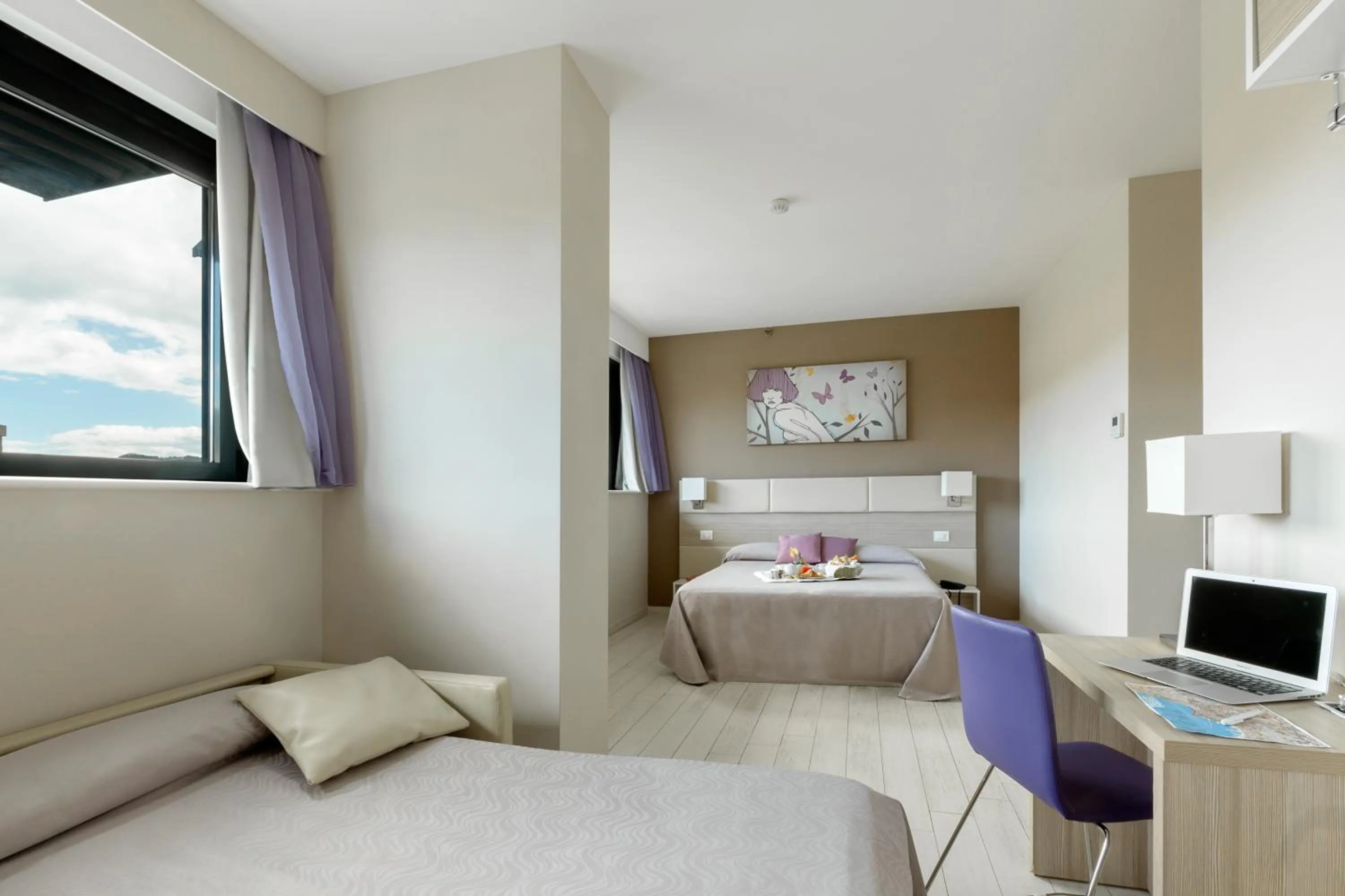 Bed in Hotel Cristina