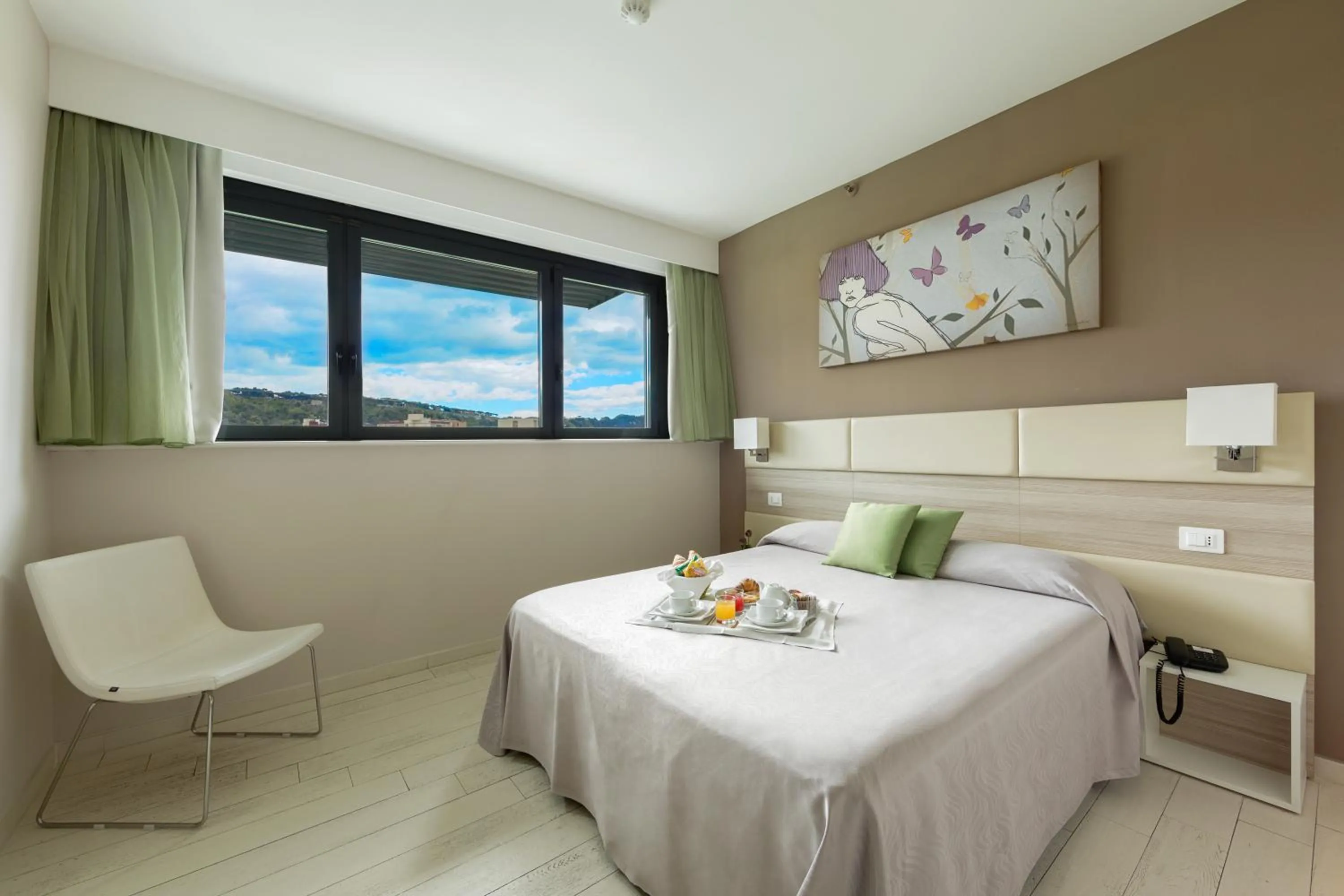 Bed in Hotel Cristina