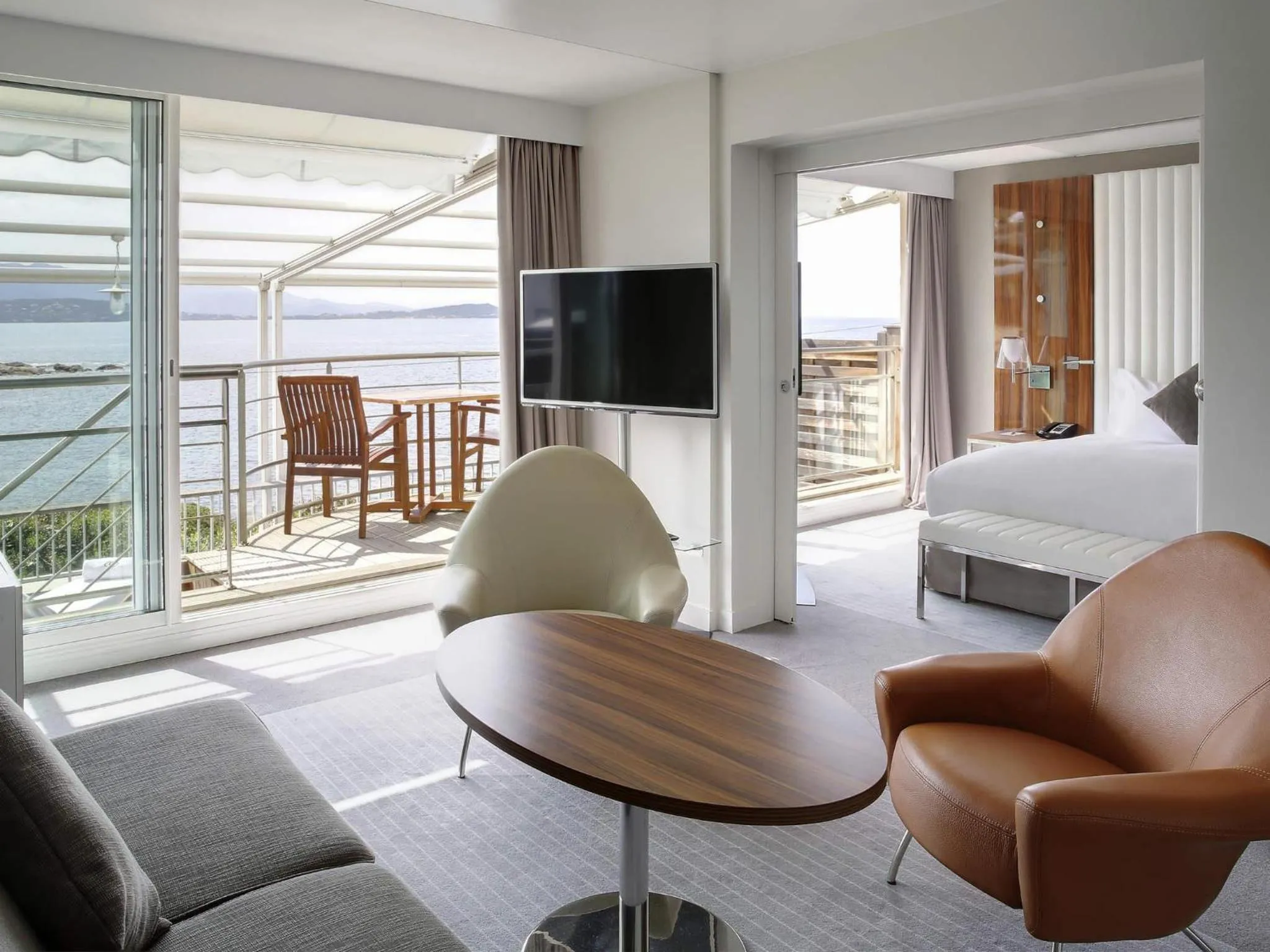 Photo of the whole room, Bed in Sofitel Golfe d'Ajaccio Thalassa Sea & Spa