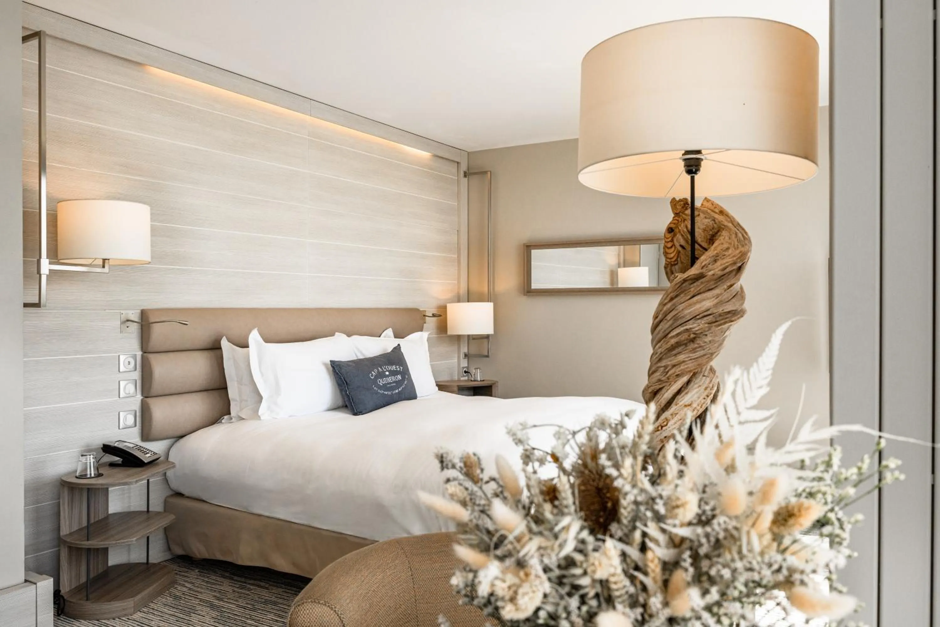 Bed in Sofitel Quiberon Thalassa sea & spa