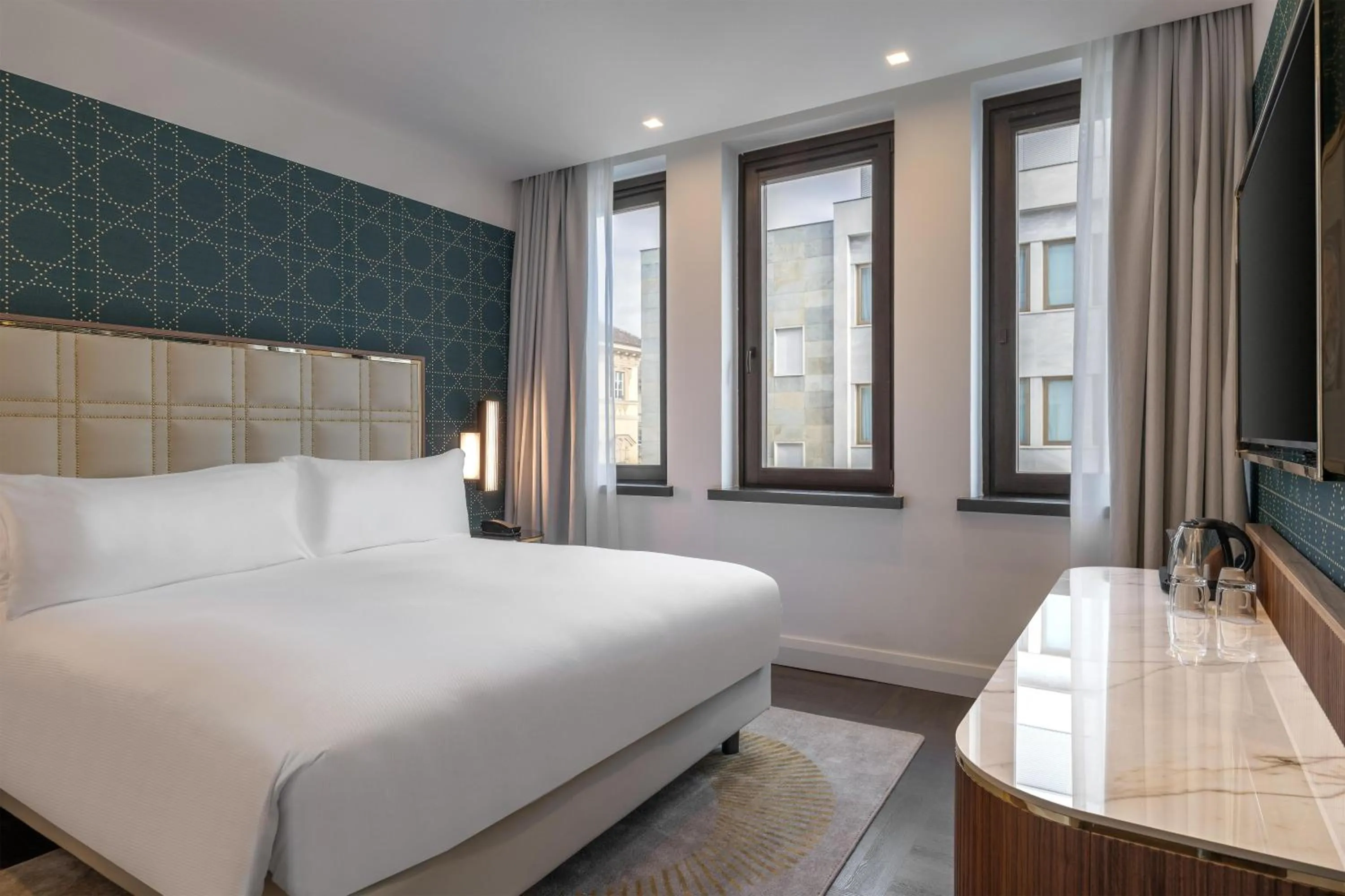 Bed in Hilton Turin Centre