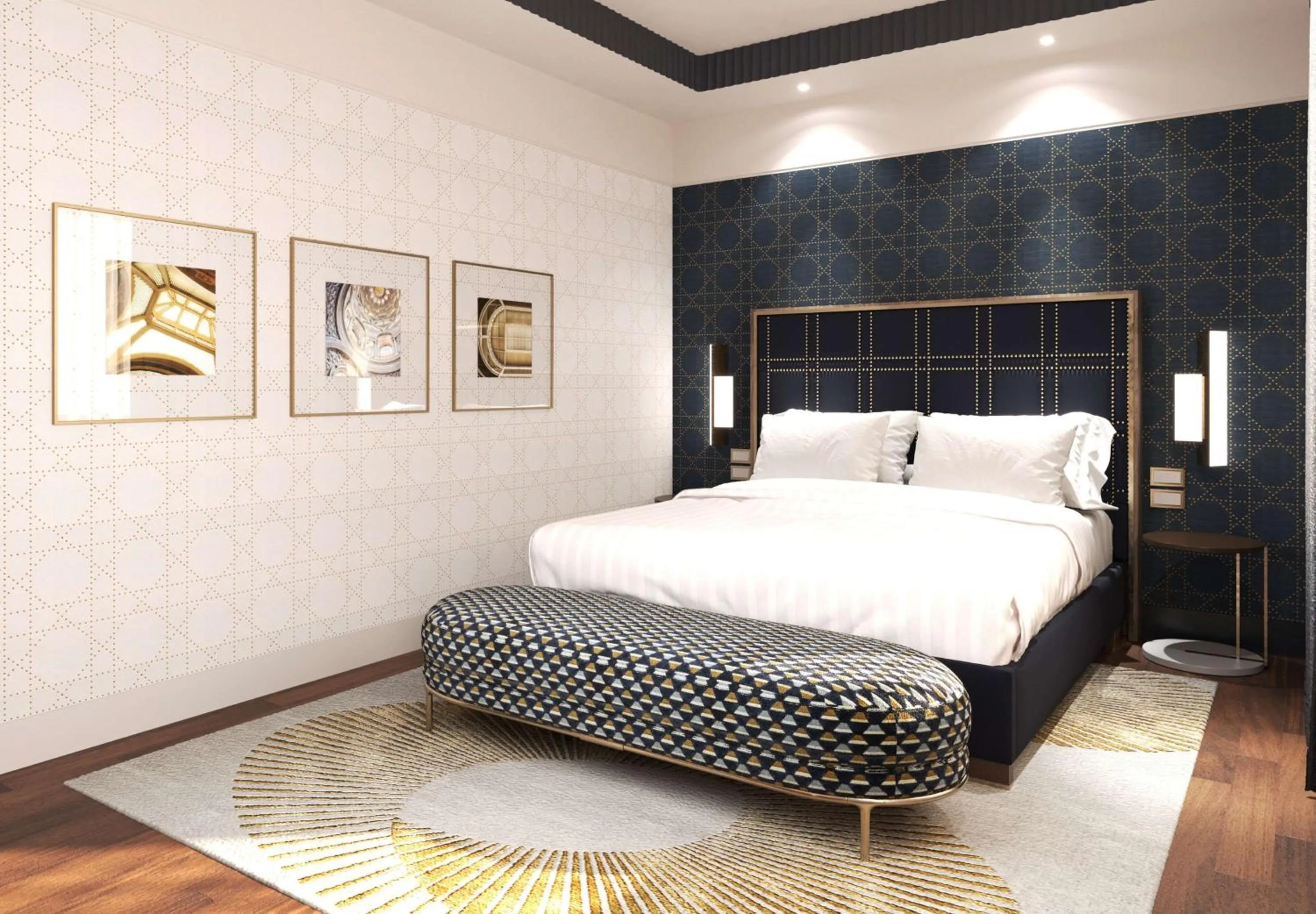 Deluxe One-Bedroom King Suite in Hilton Turin Centre