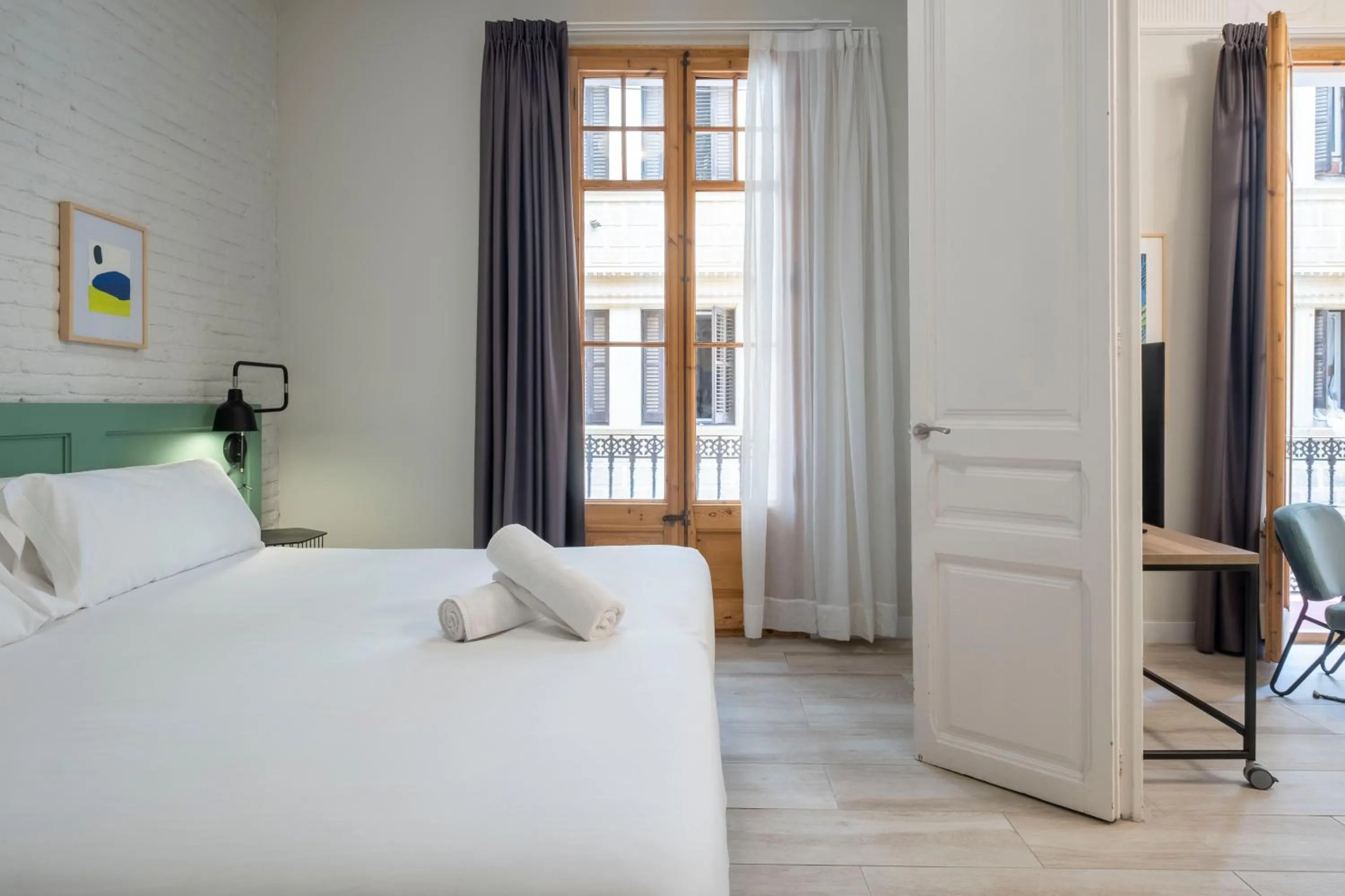 Bedroom, Bed in Aspasios Gracia Apartments