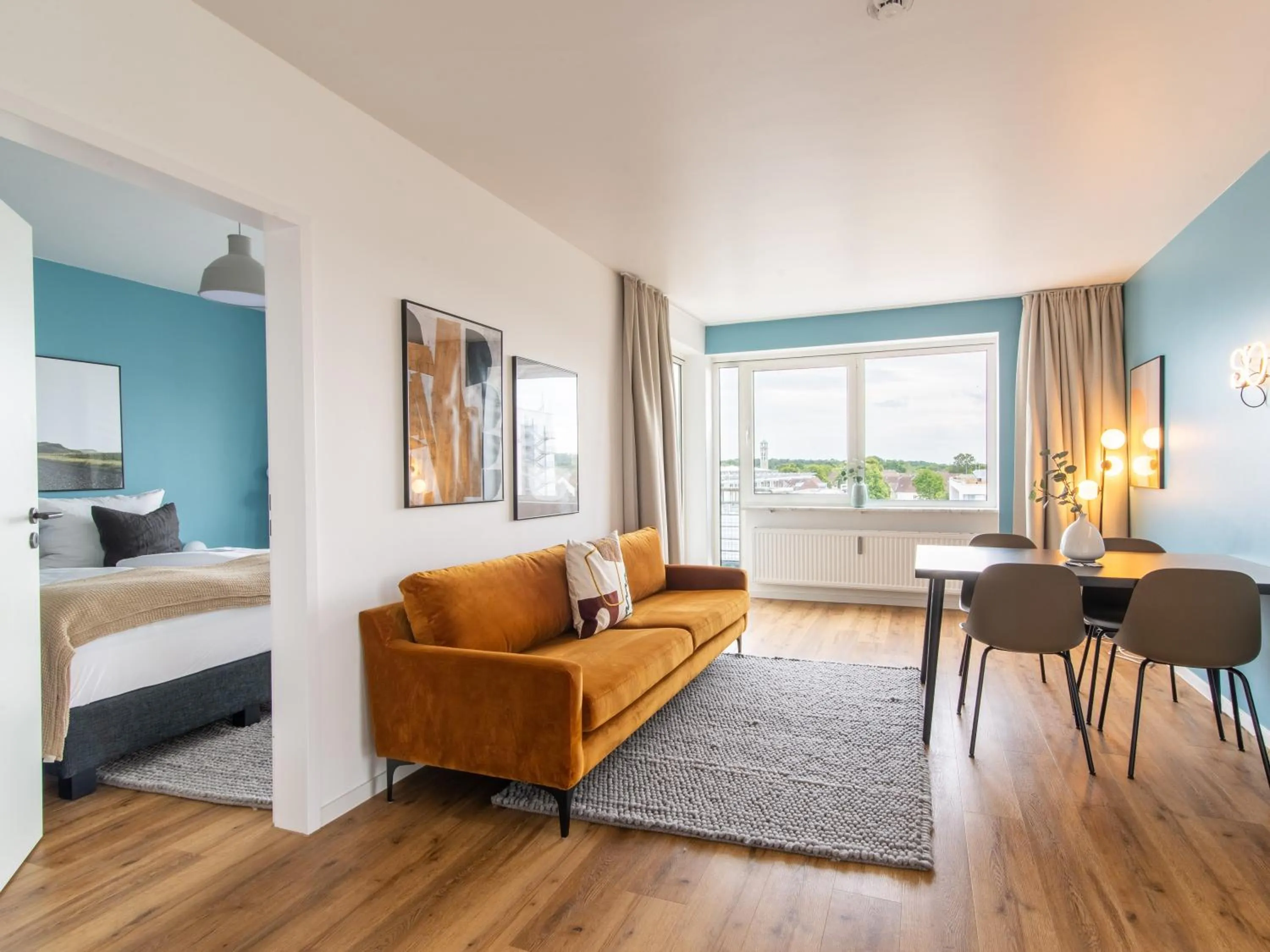 Photo of the whole room, Bed in Limehome Wolfsburg Porschestraße