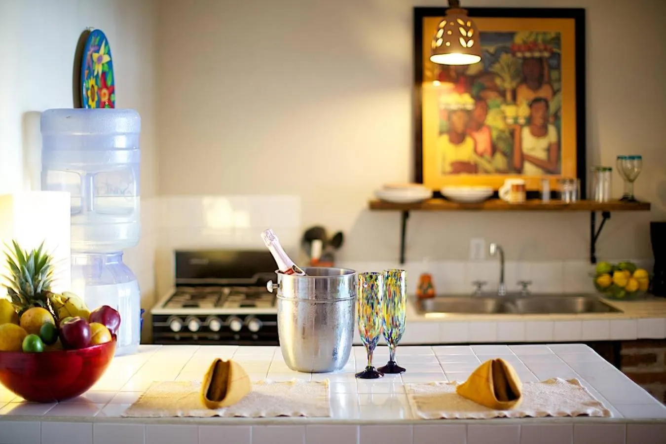 Kitchen or kitchenette in Hotel La Quinta del Sol