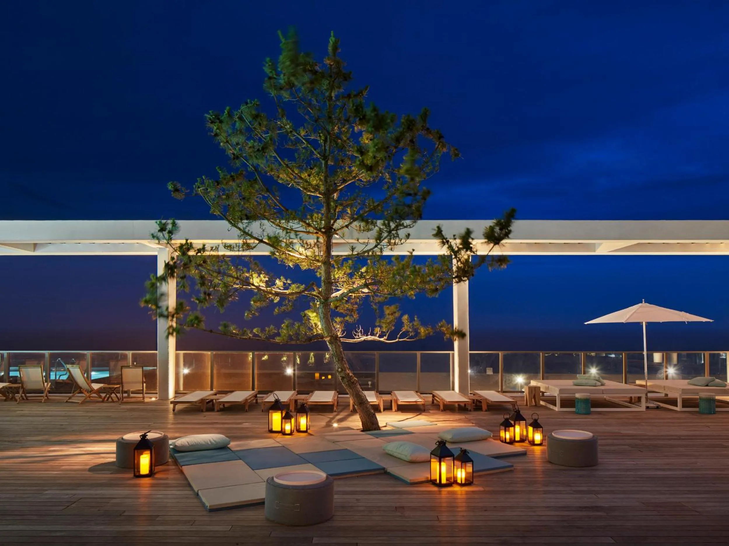 Patio in Asbury Ocean Club Hotel