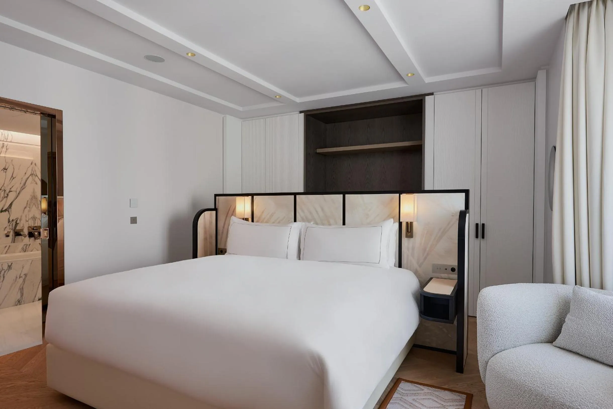 Bedroom, Bed in Carlton Cannes, a Regent Hotel