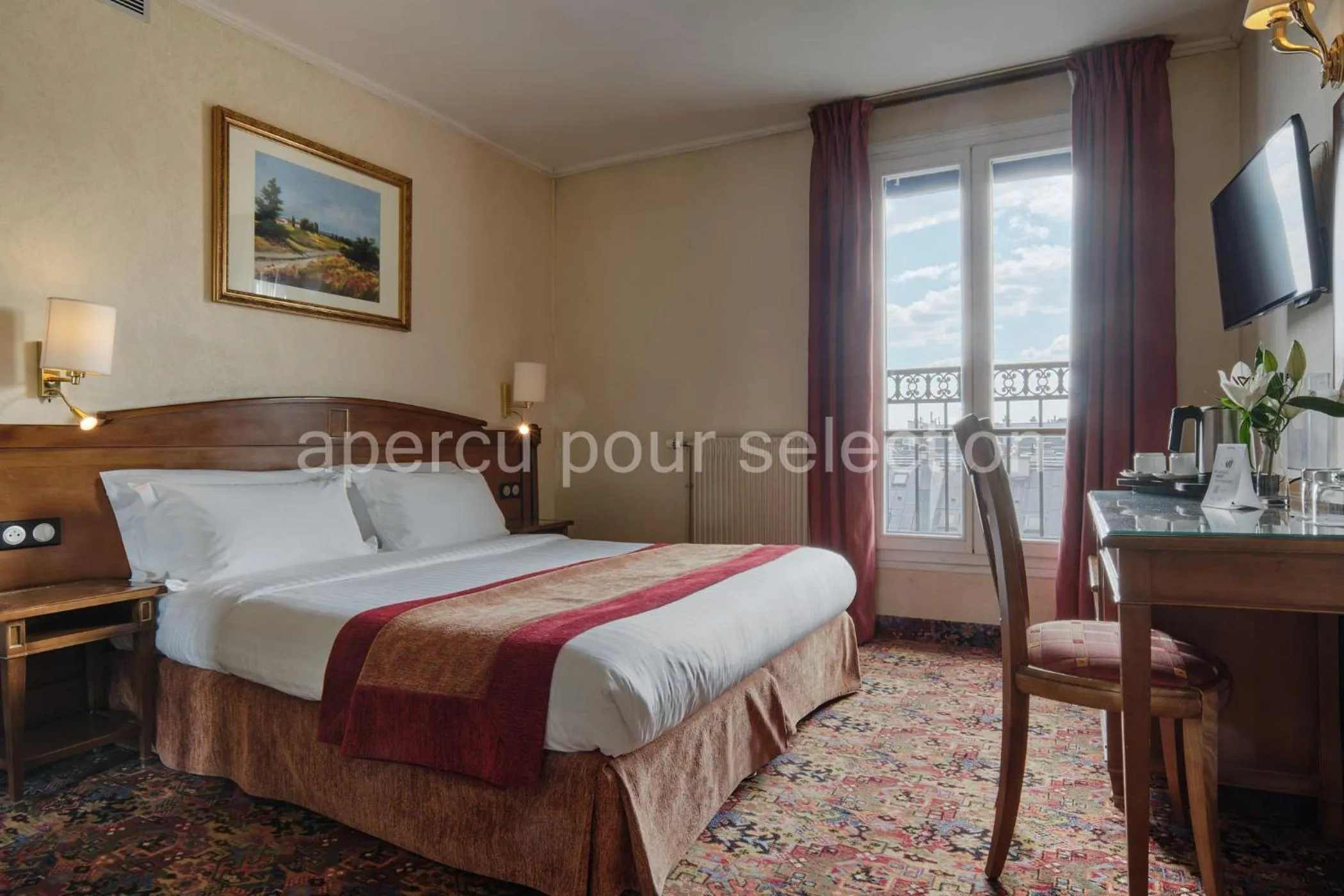 Bed in Hotel Paix Republique