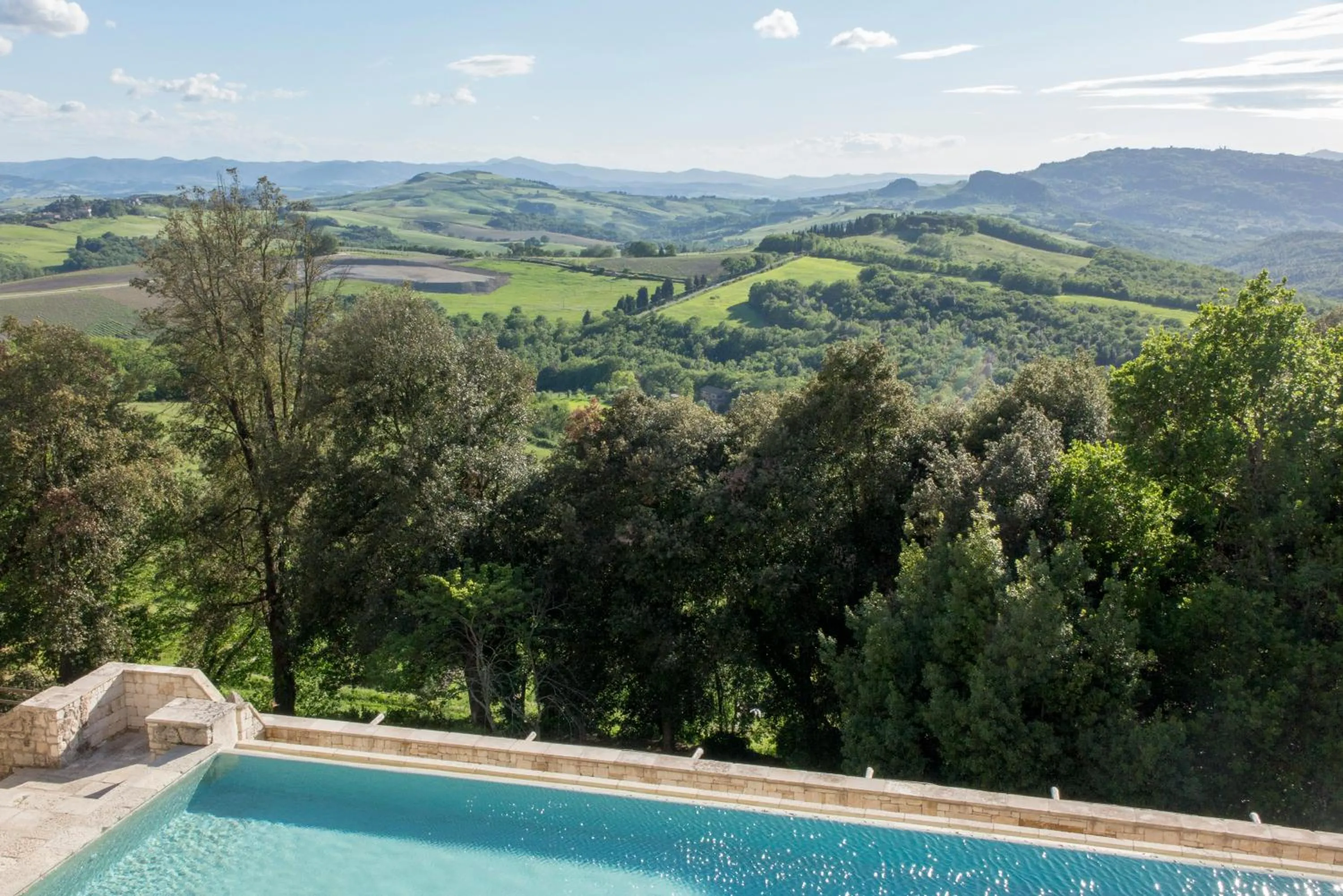 Swimming pool in Borgo Pignano Tuscany