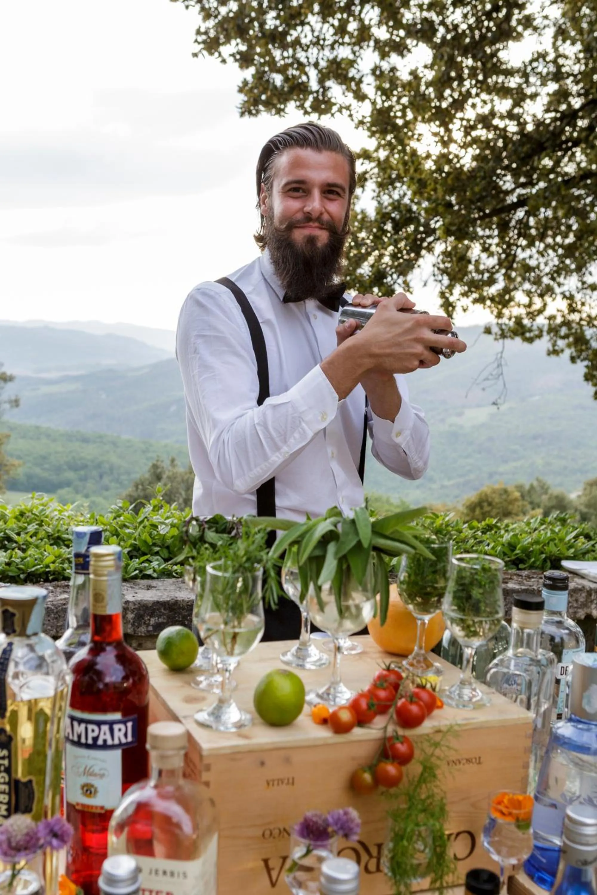Drinks in Borgo Pignano Tuscany