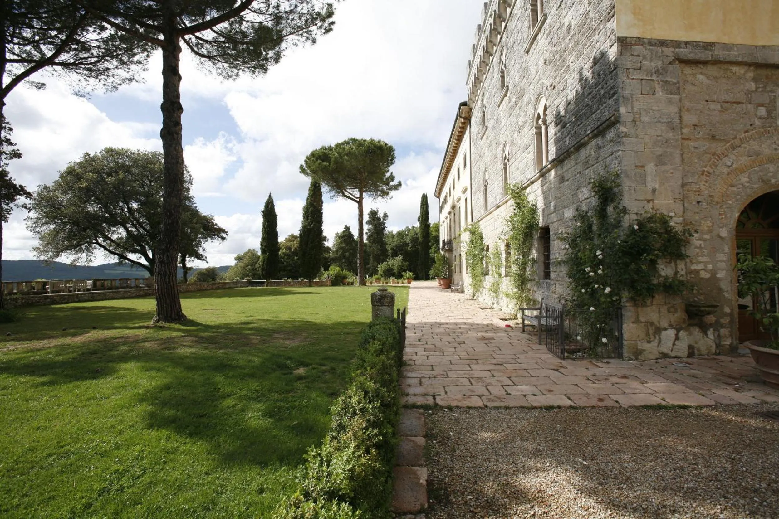 Facade/entrance in Borgo Pignano Tuscany