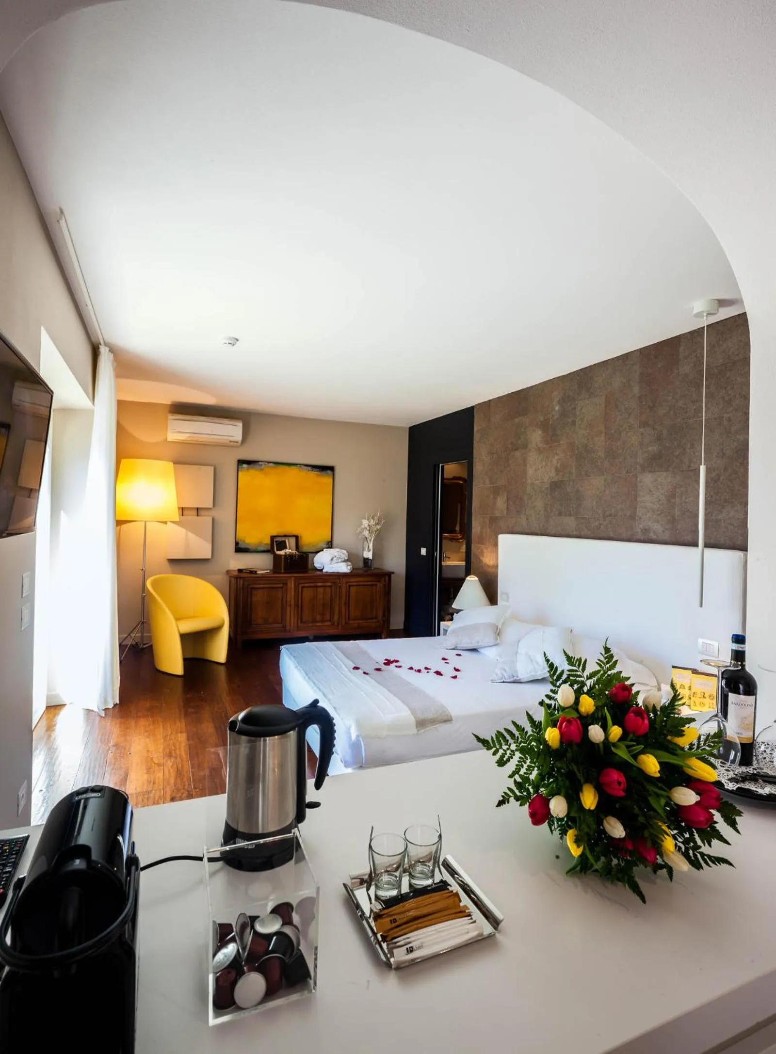 Coffee/tea facilities, Bed in Quercia Belvedere Relais