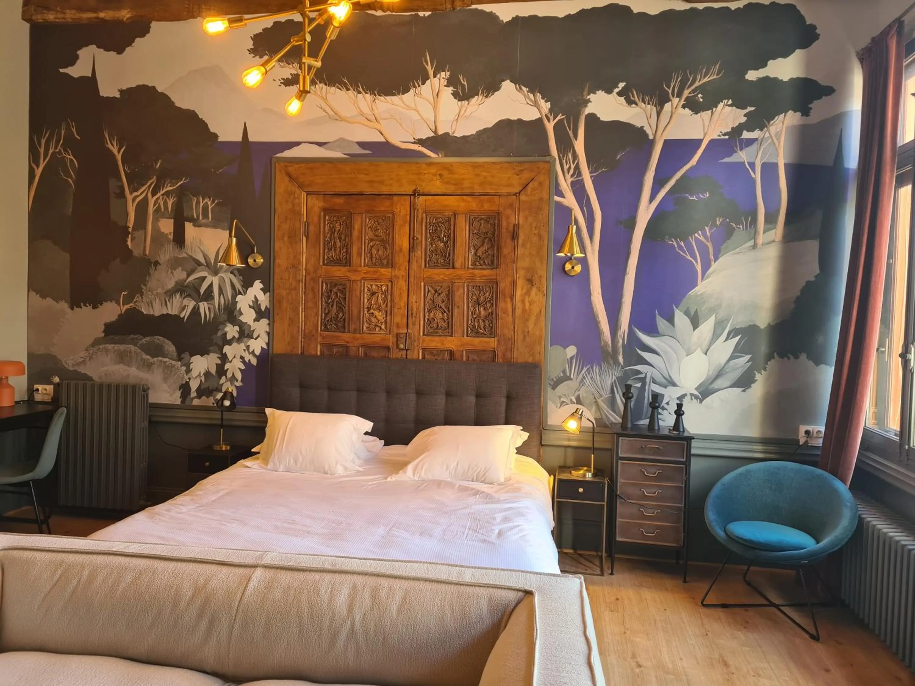 Bed in The Originals Boutique, Hôtel La Villa Marine, Le Tréport