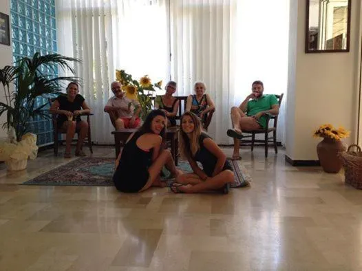 Communal lounge/ TV room in Hotel Haiti