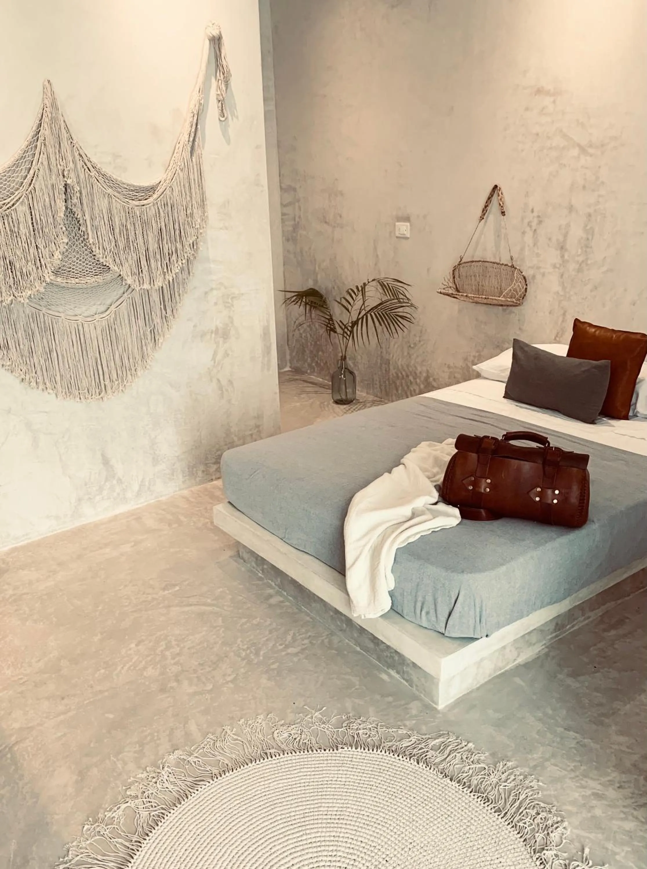 Bedroom, Bed in Apartments & Suites MADRE Holbox Self-Check IN