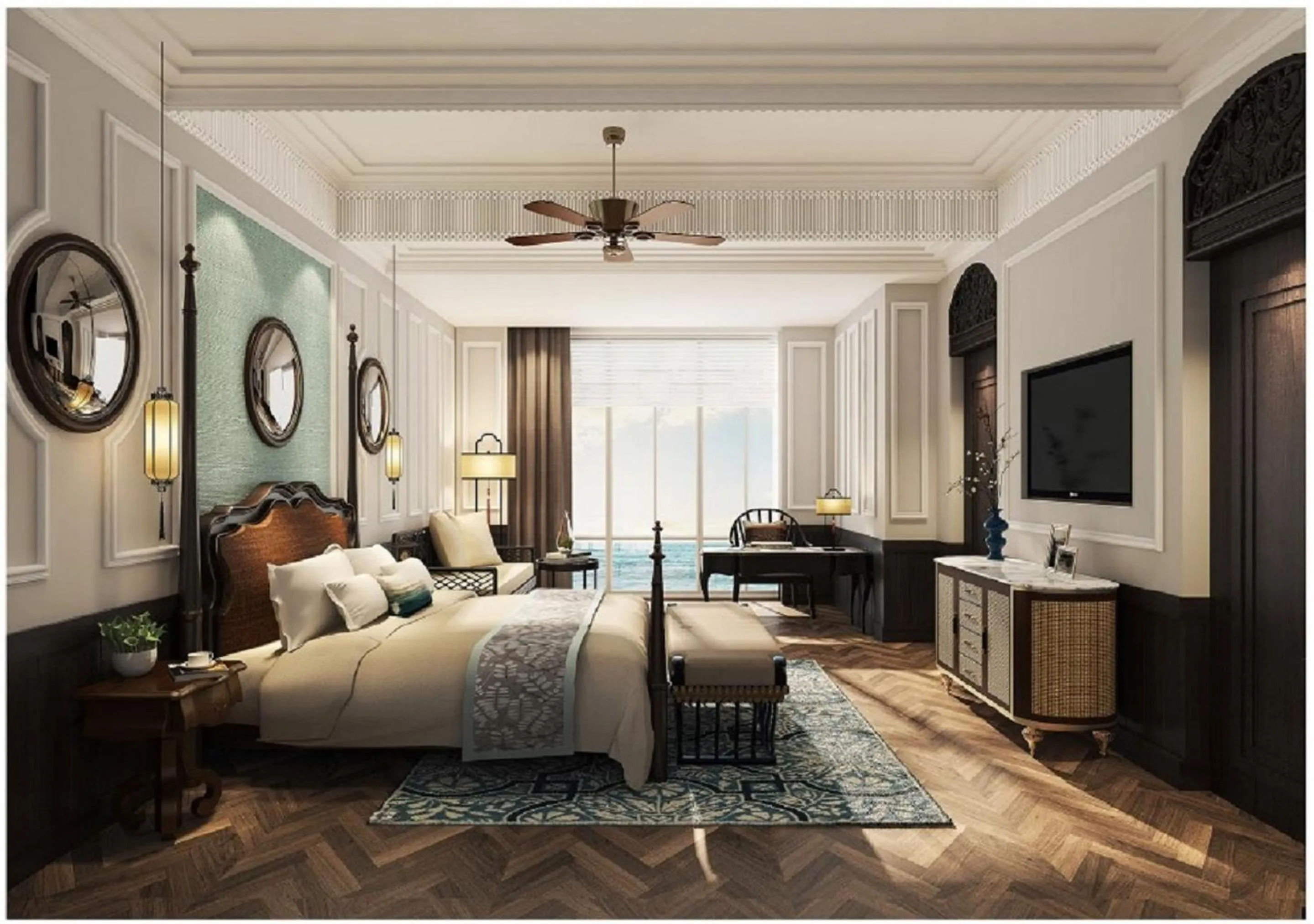 Bedroom in Jin Bei Palace Hotel