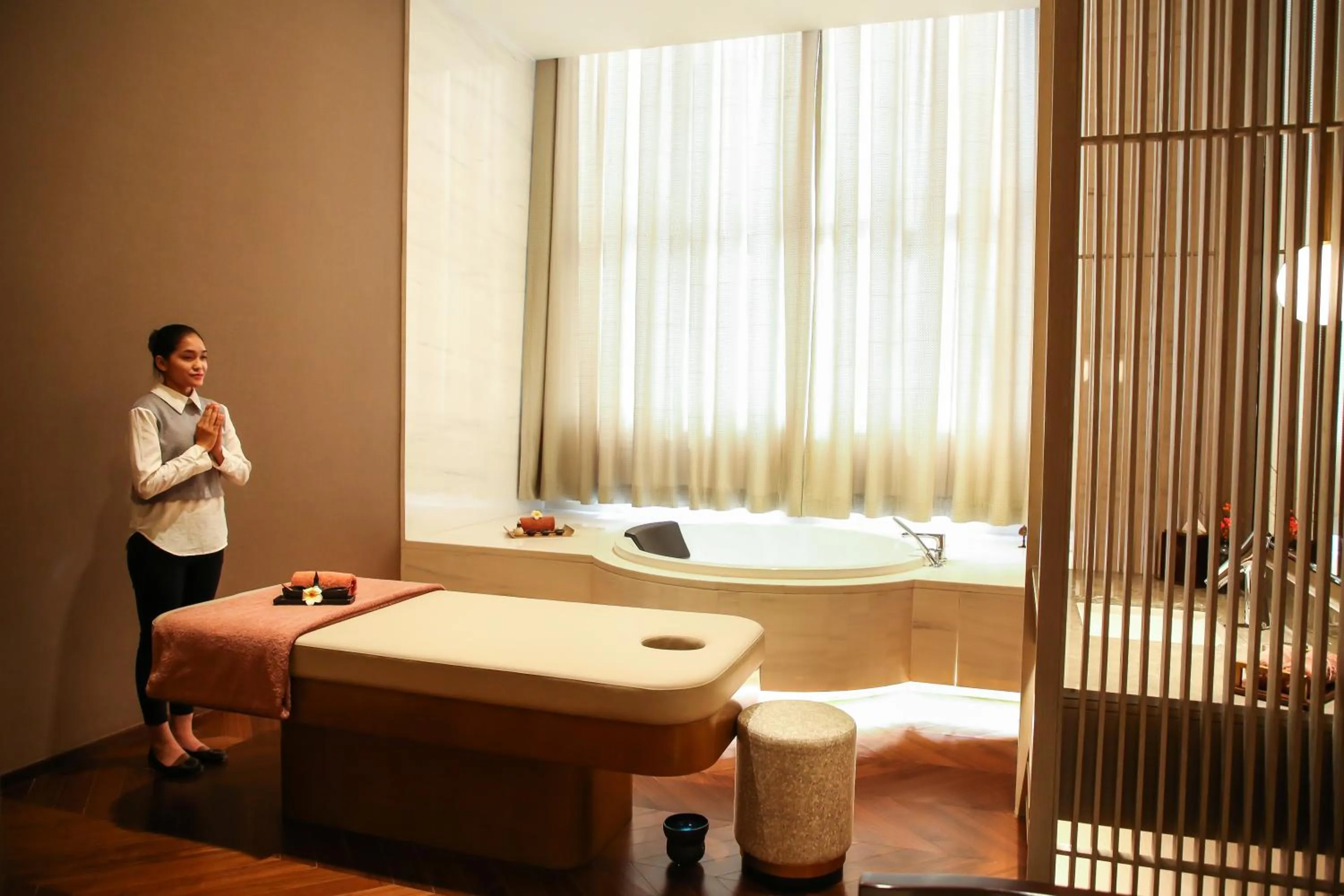 Spa and wellness centre/facilities in Jin Bei Palace Hotel