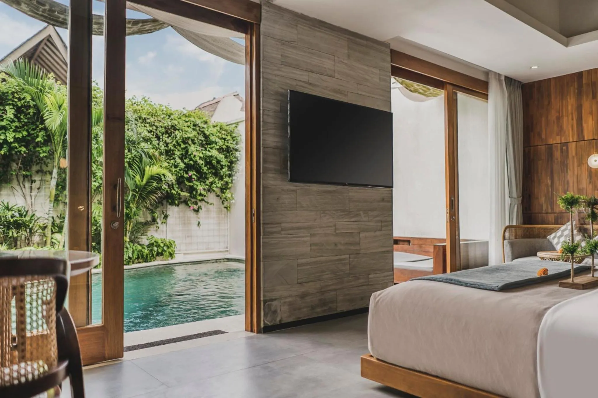 View (from property/room), Bed in Sini Vie Resort & Spa Seminyak by Ini Vie Hospitality