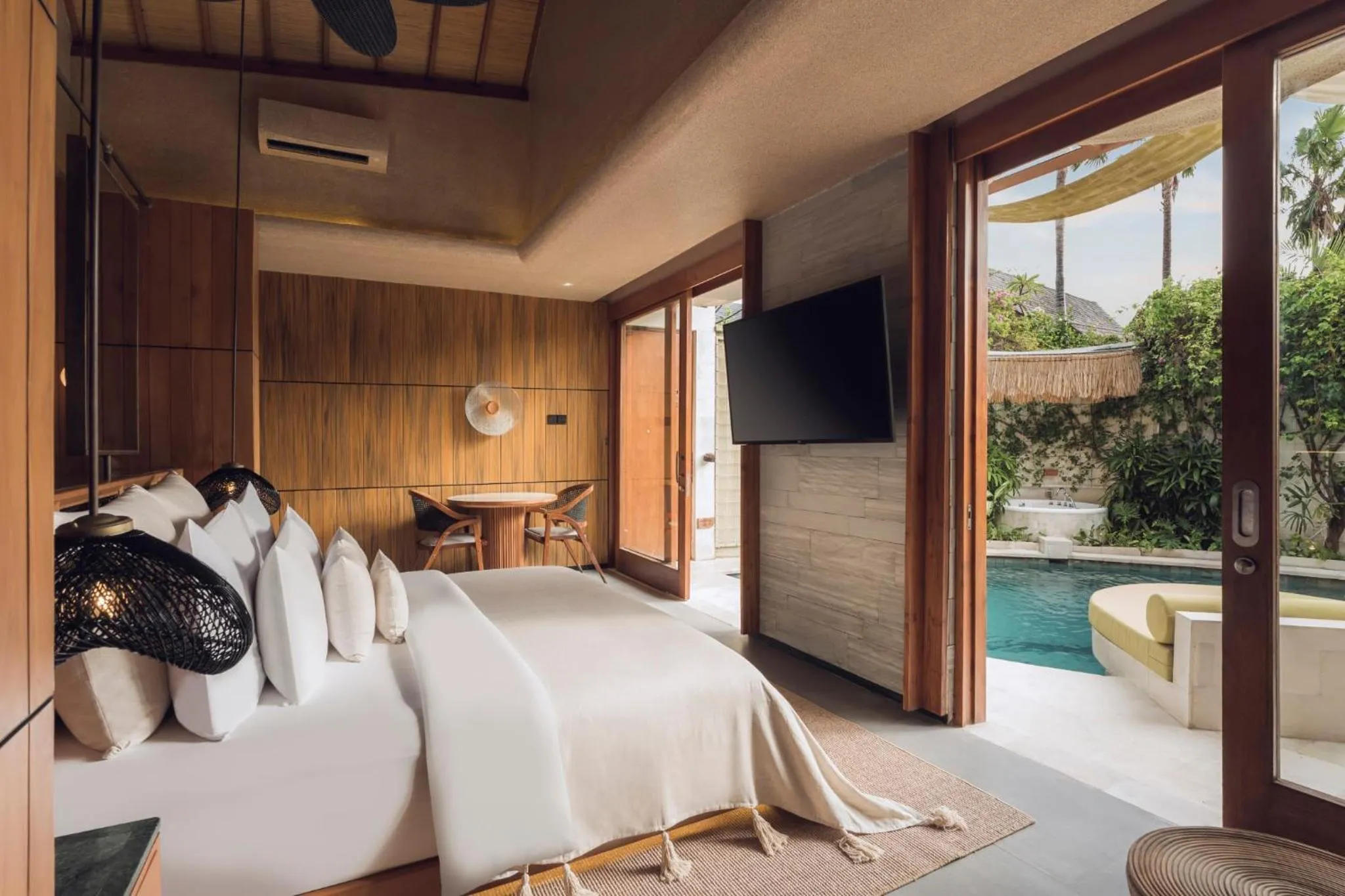 View (from property/room), Bed in Sini Vie Resort & Spa Seminyak by Ini Vie Hospitality