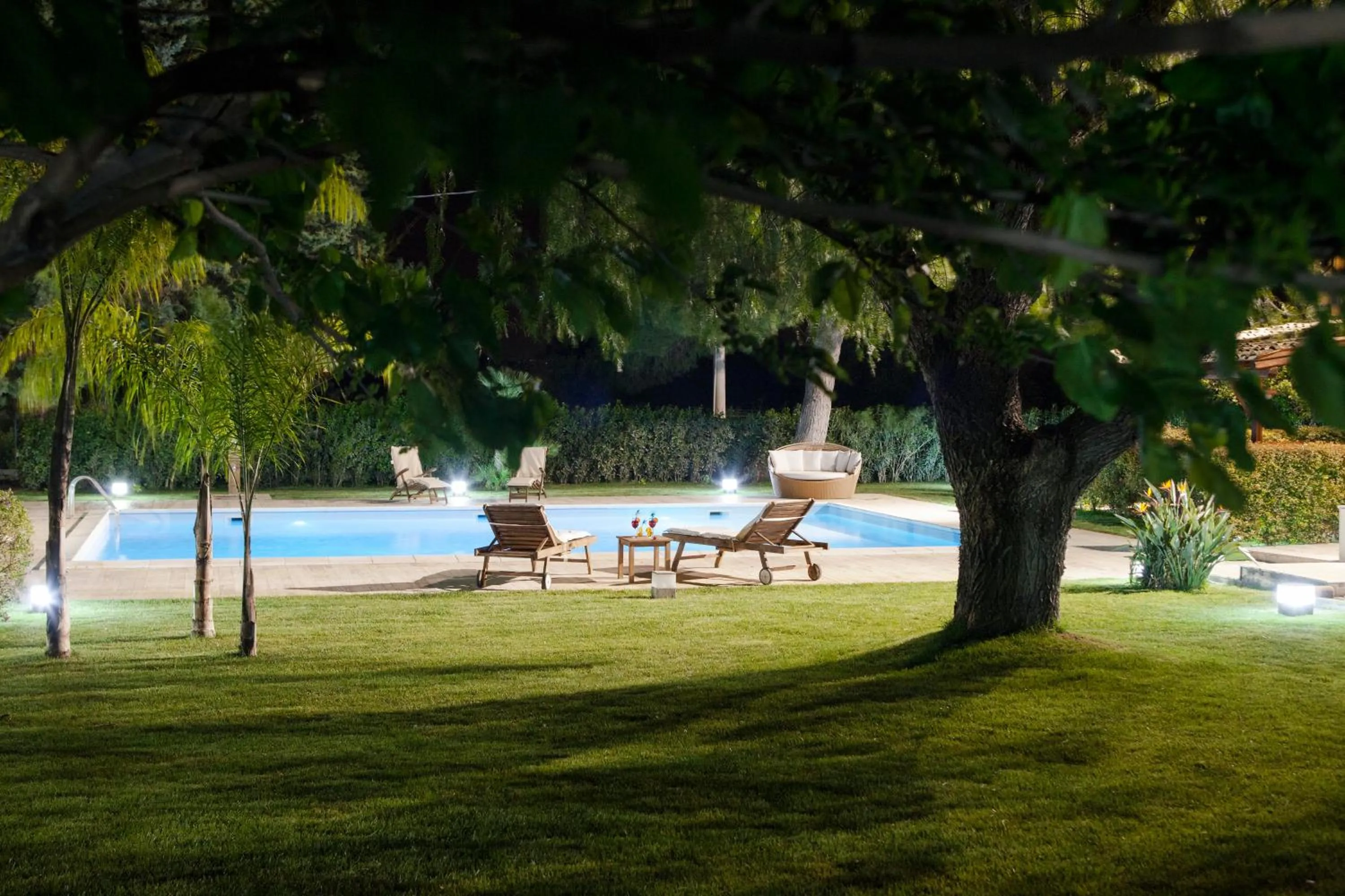 Pool view in B&B Villa Seta