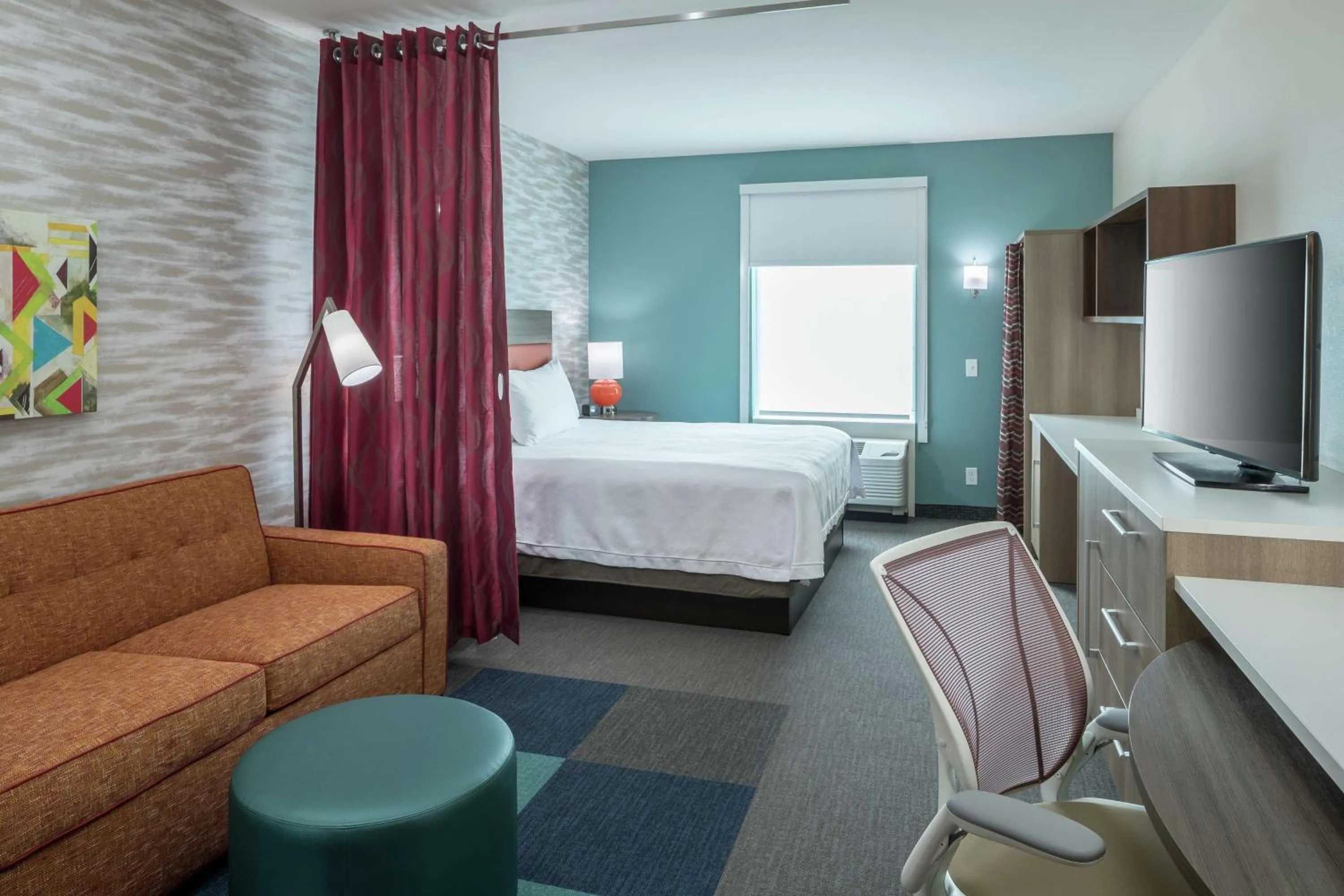 Bedroom, Bed in Home2 Suites By Hilton Jacksonville Airport