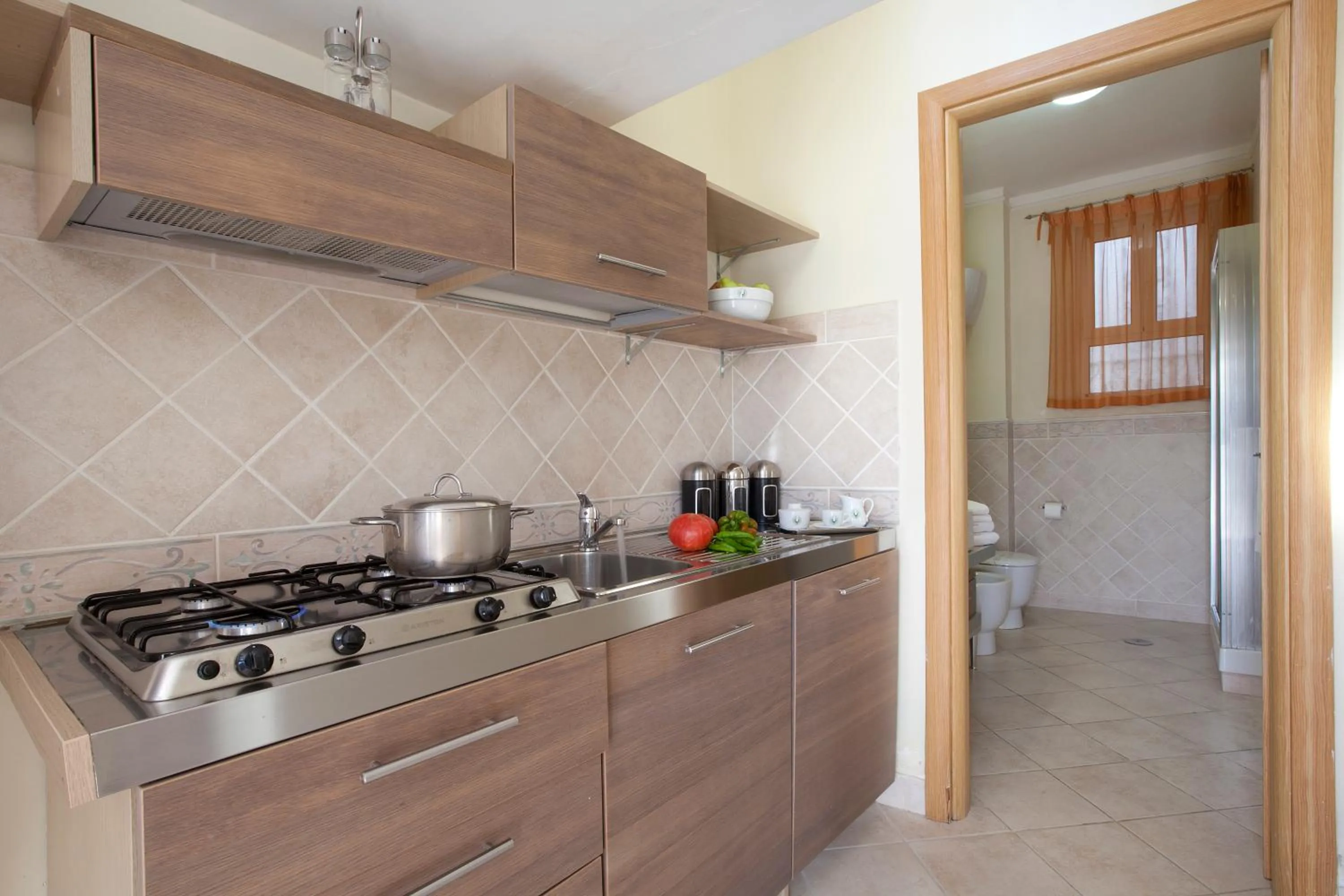 Kitchen or kitchenette in Posidonia Residence