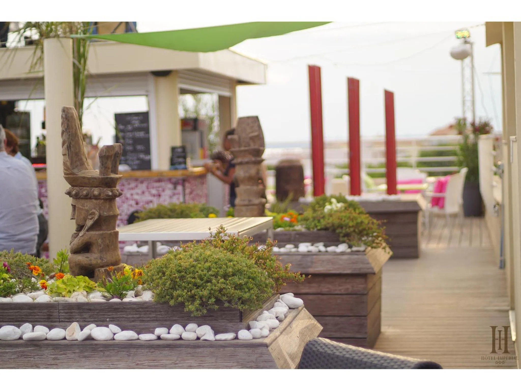 Patio in Cit'Hotel Imperial