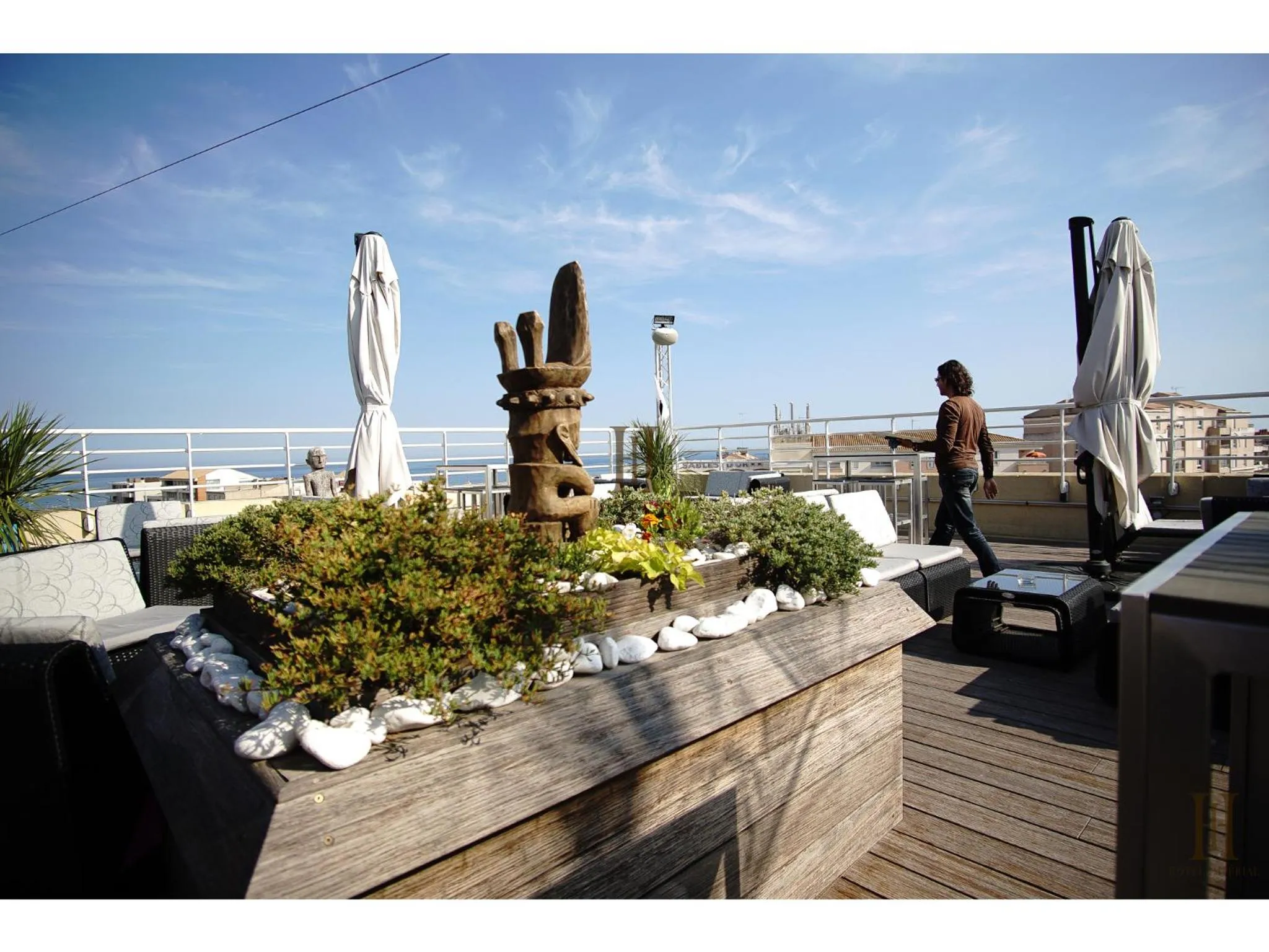 Patio in Cit'Hotel Imperial