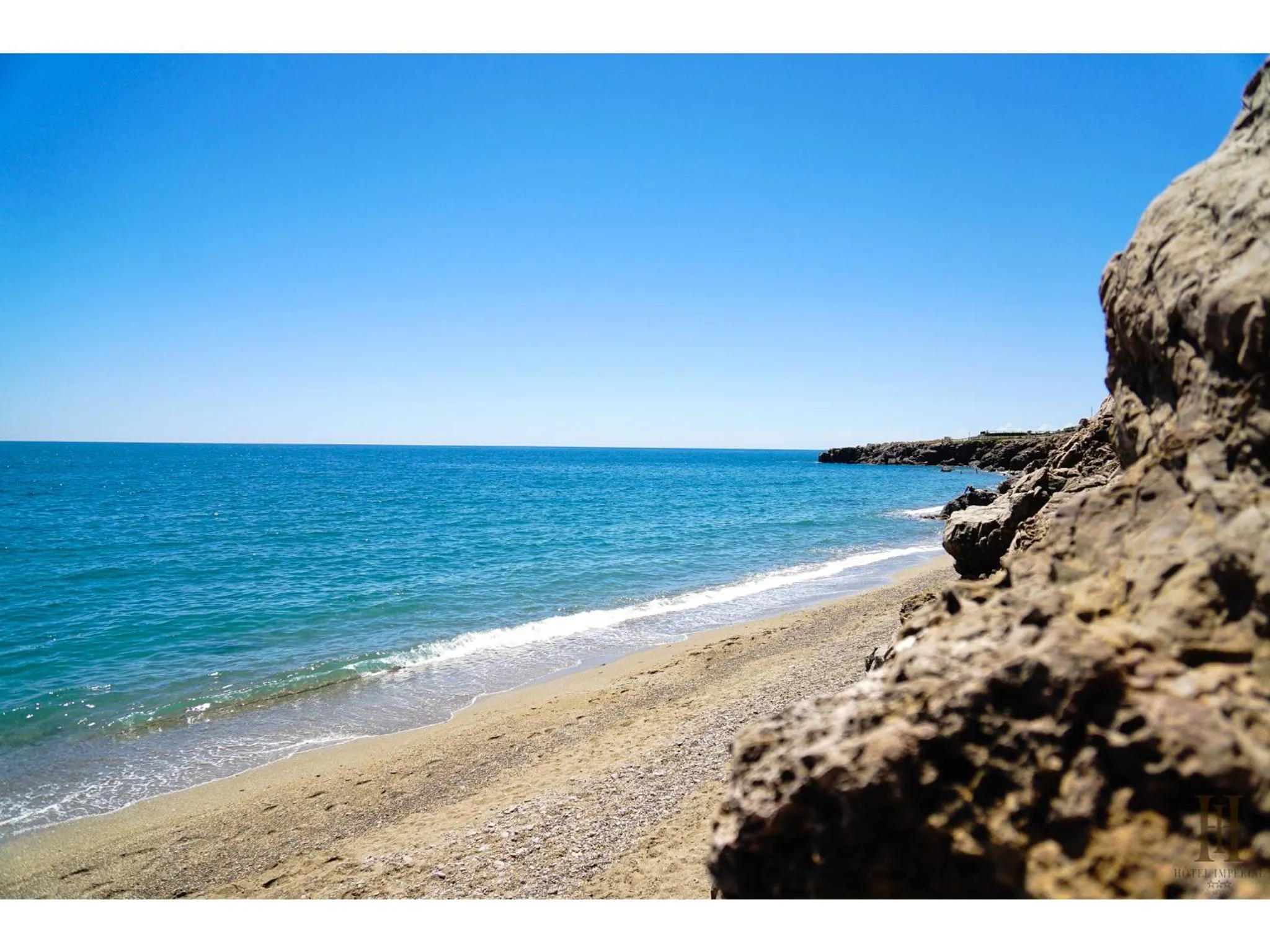 Beach in Cit'Hotel Imperial