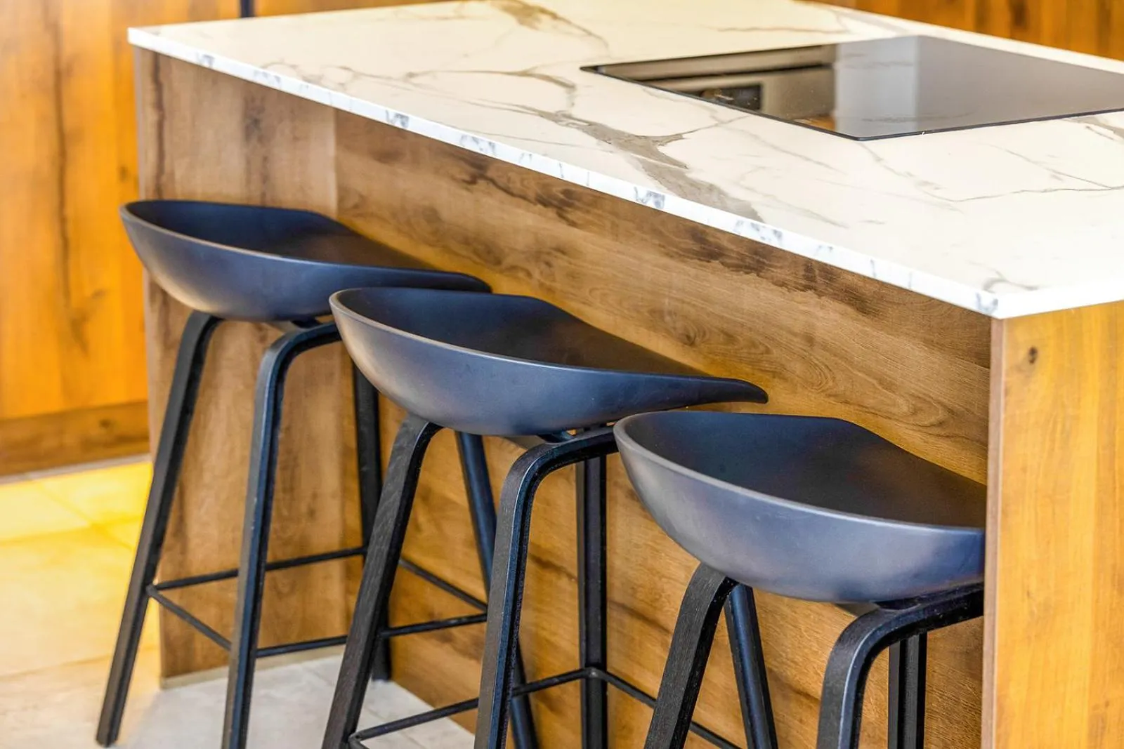 Kitchen or kitchenette in SENSES Boutique Hotel & Apartments