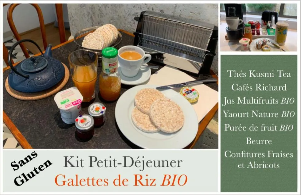 Breakfast in Appart Hôtel - VILLA CÔTÉ PLATEAU - Hyper Centre Ville - 3 Étoiles Certifiées-