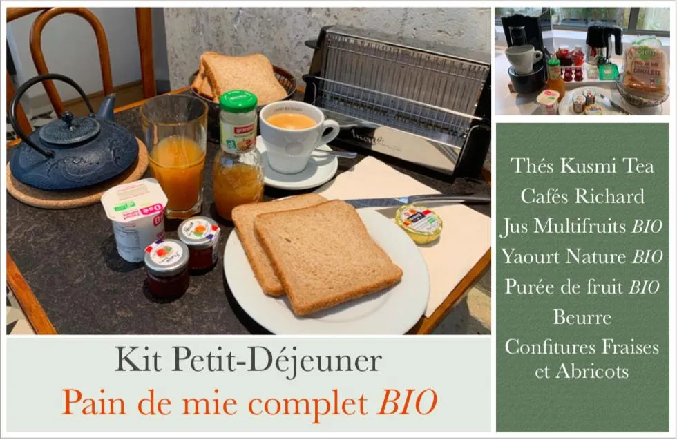 Breakfast in Appart Hôtel - VILLA CÔTÉ PLATEAU - Hyper Centre Ville - 3 Étoiles Certifiées-