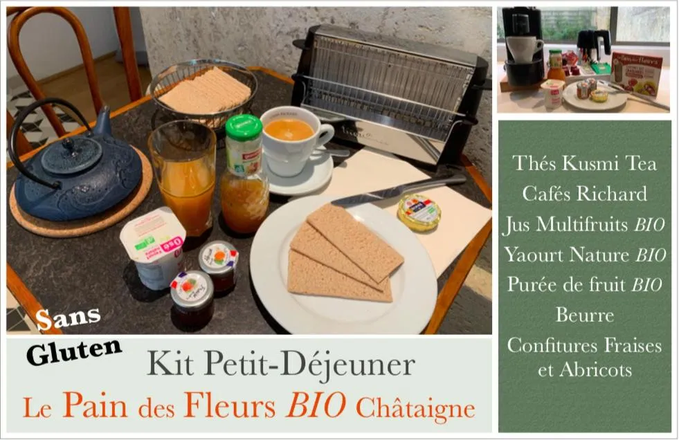 Breakfast in Appart Hôtel - VILLA CÔTÉ PLATEAU - Hyper Centre Ville - 3 Étoiles Certifiées-