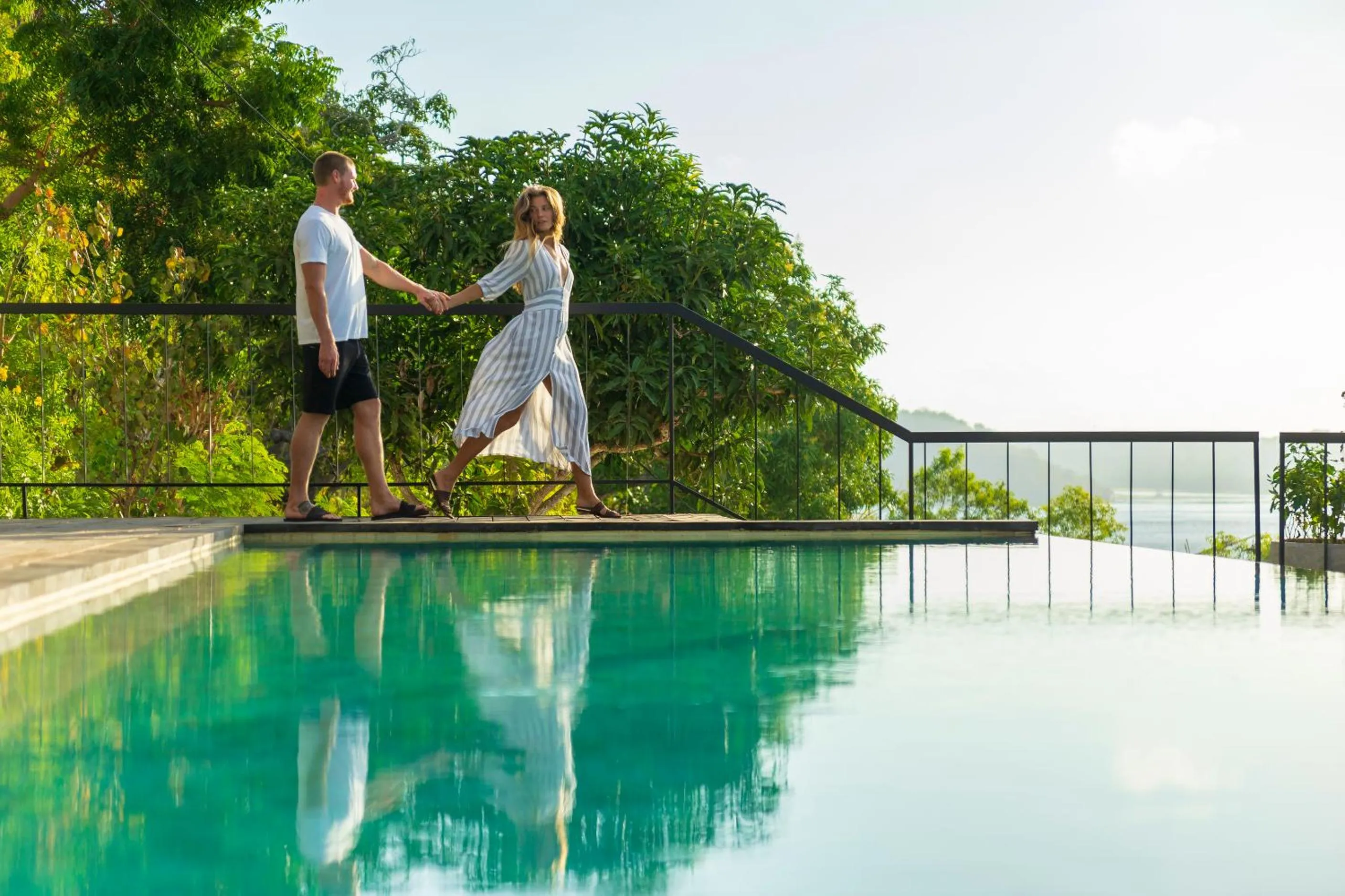 Pool view in Adiwana Warnakali Resort