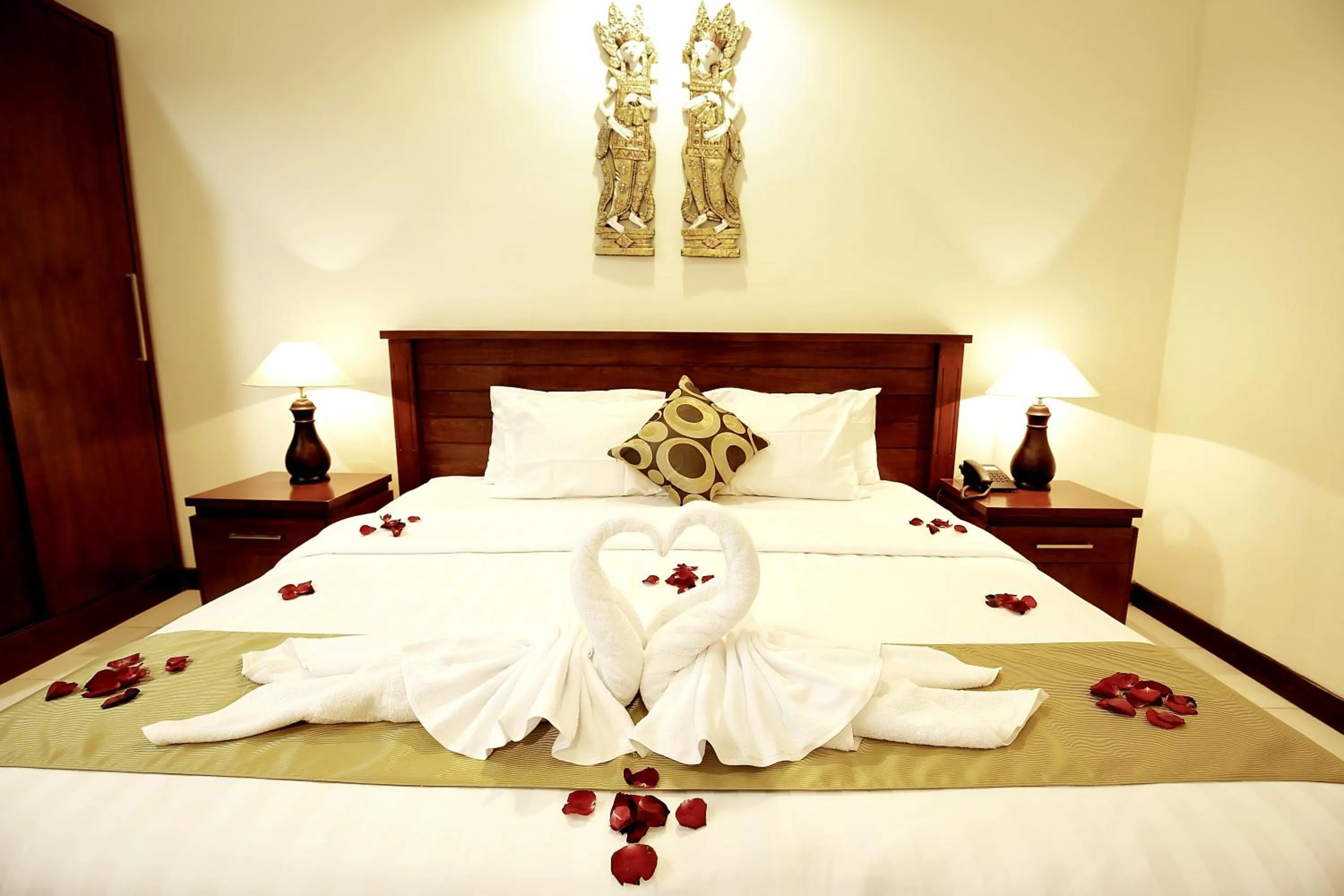 Bed in Segara Agung Boutique Hotel