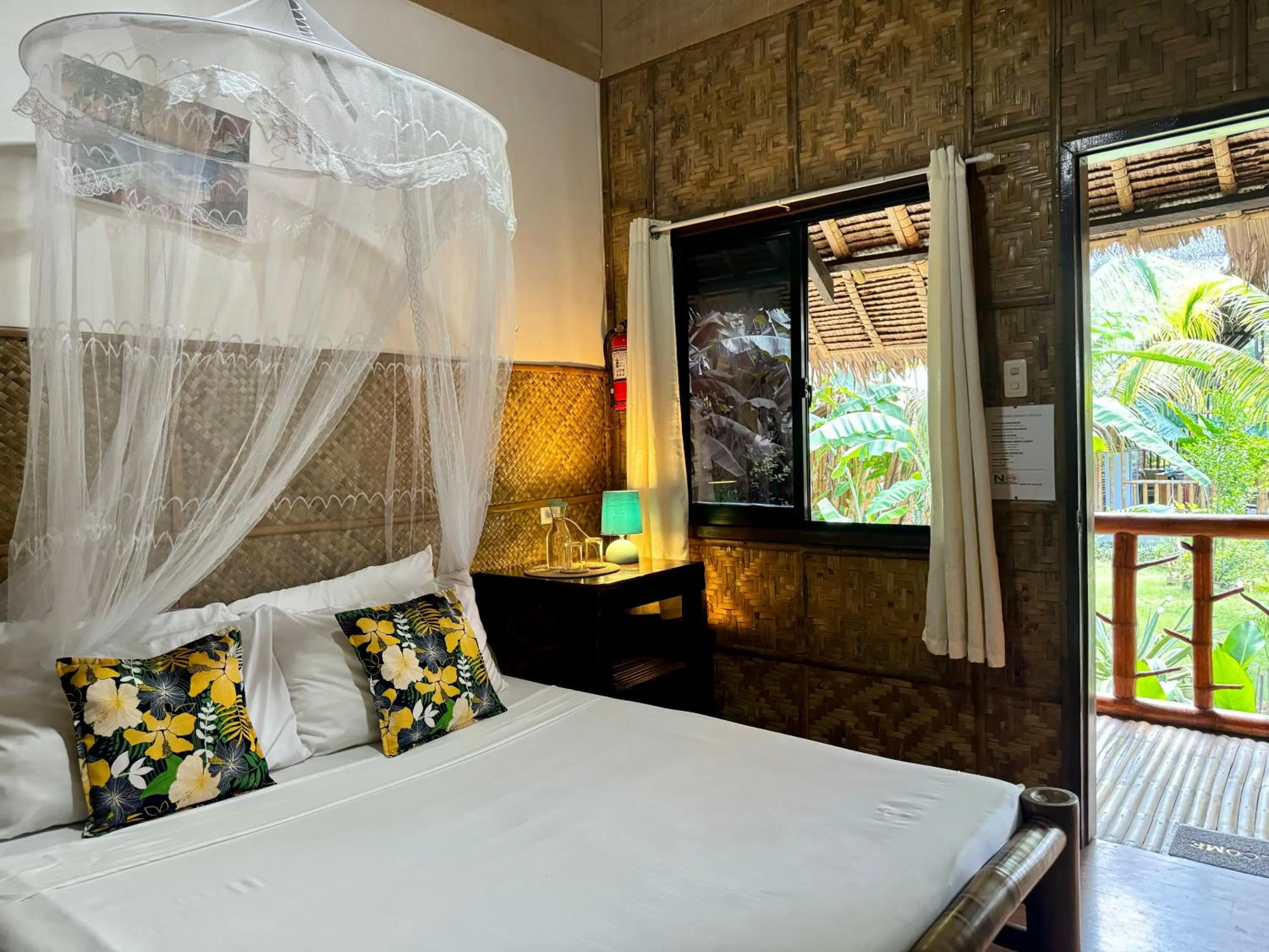 Balcony/Terrace, Bed in Loboc Cool River Resort