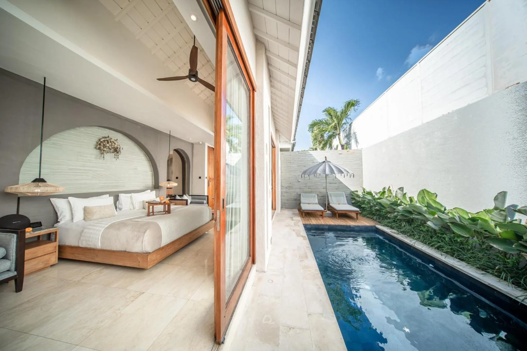 View (from property/room), Bed in Astera Villa Seminyak by Ini Vie Hospitality